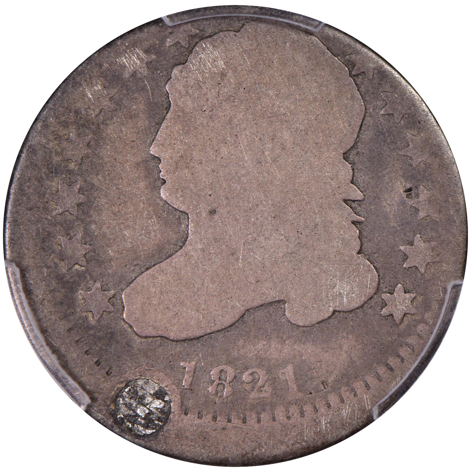 1821 JR-9 AG D51001746 Obverse