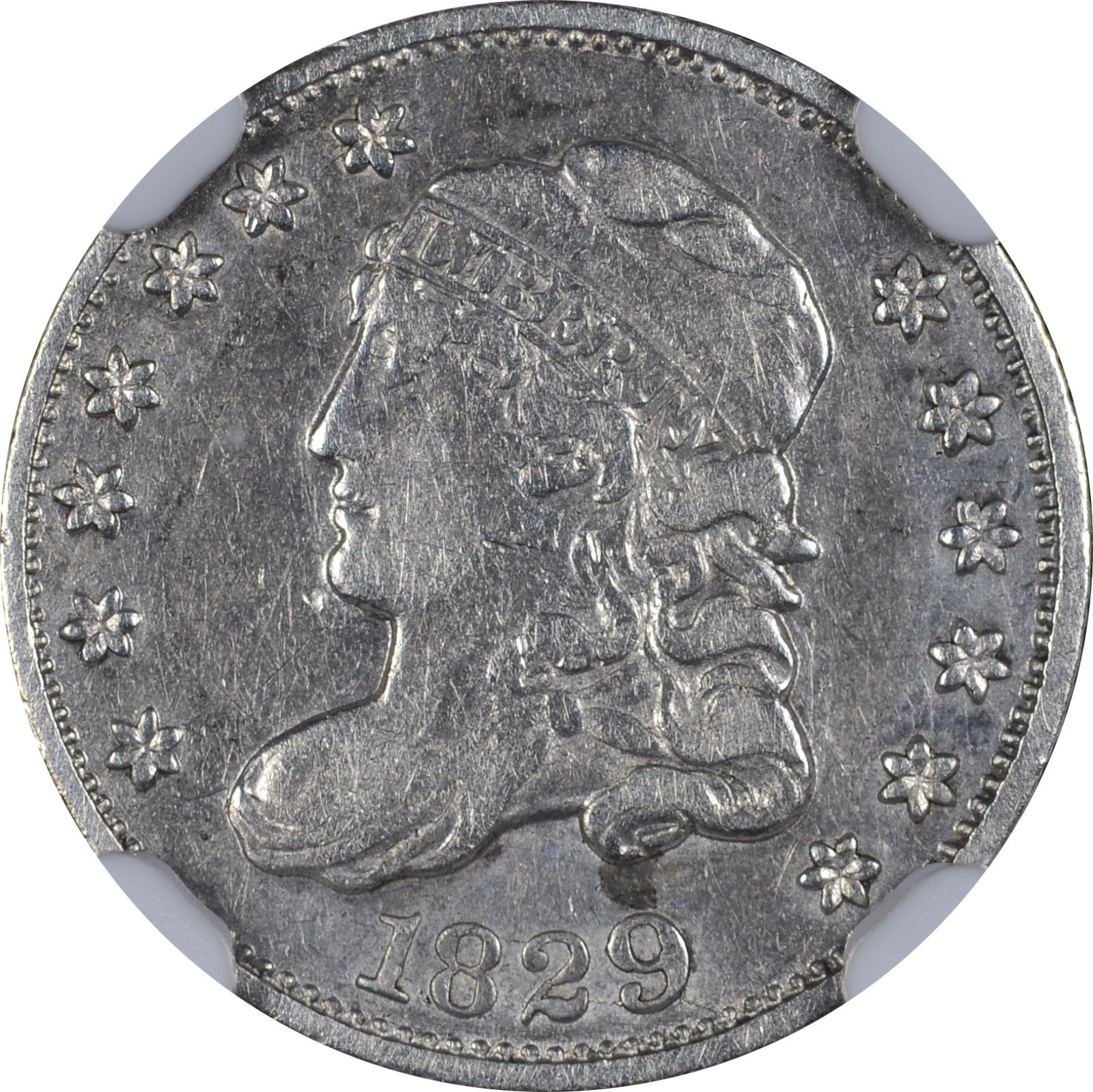1829 LM-12 NGC AU-Det-Cleaned 6062434-001 Obverse