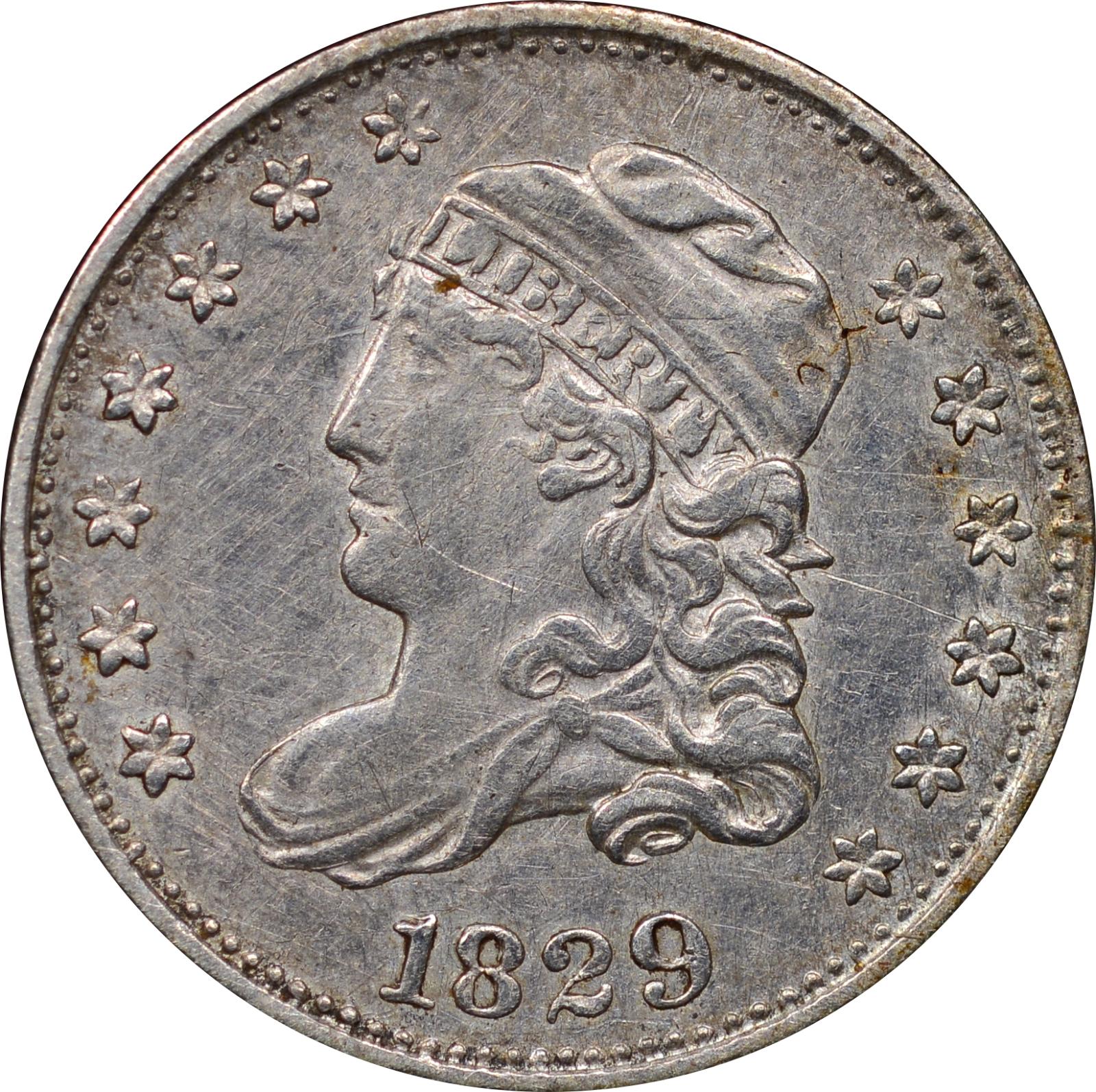 1829 LM-17 NGC AU-Det-Cl 8364317-005 Label Misattr Obverse