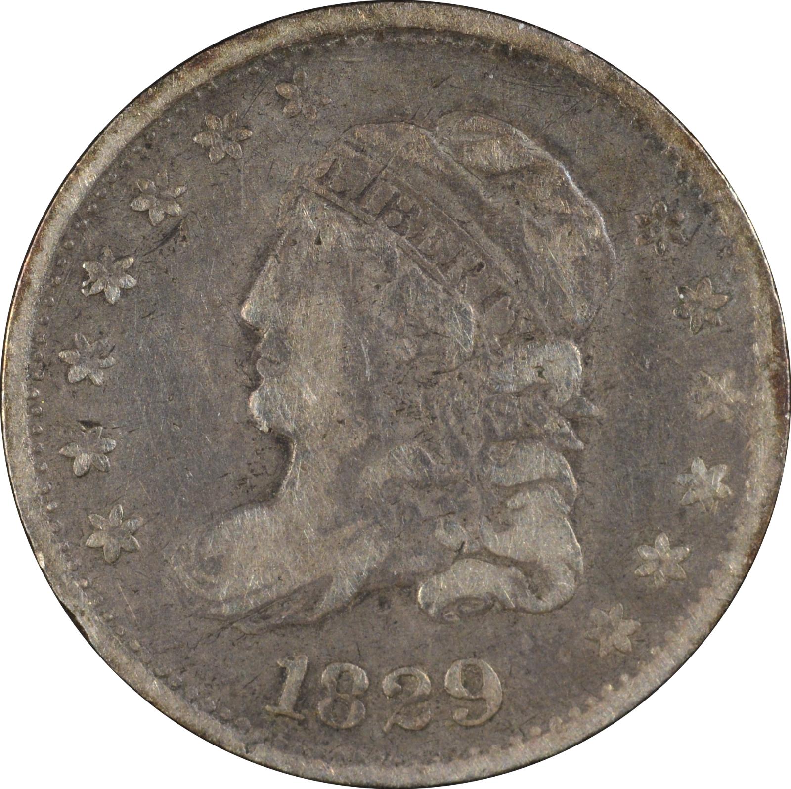 1829 LM-18 Raw VF-20 Obverse