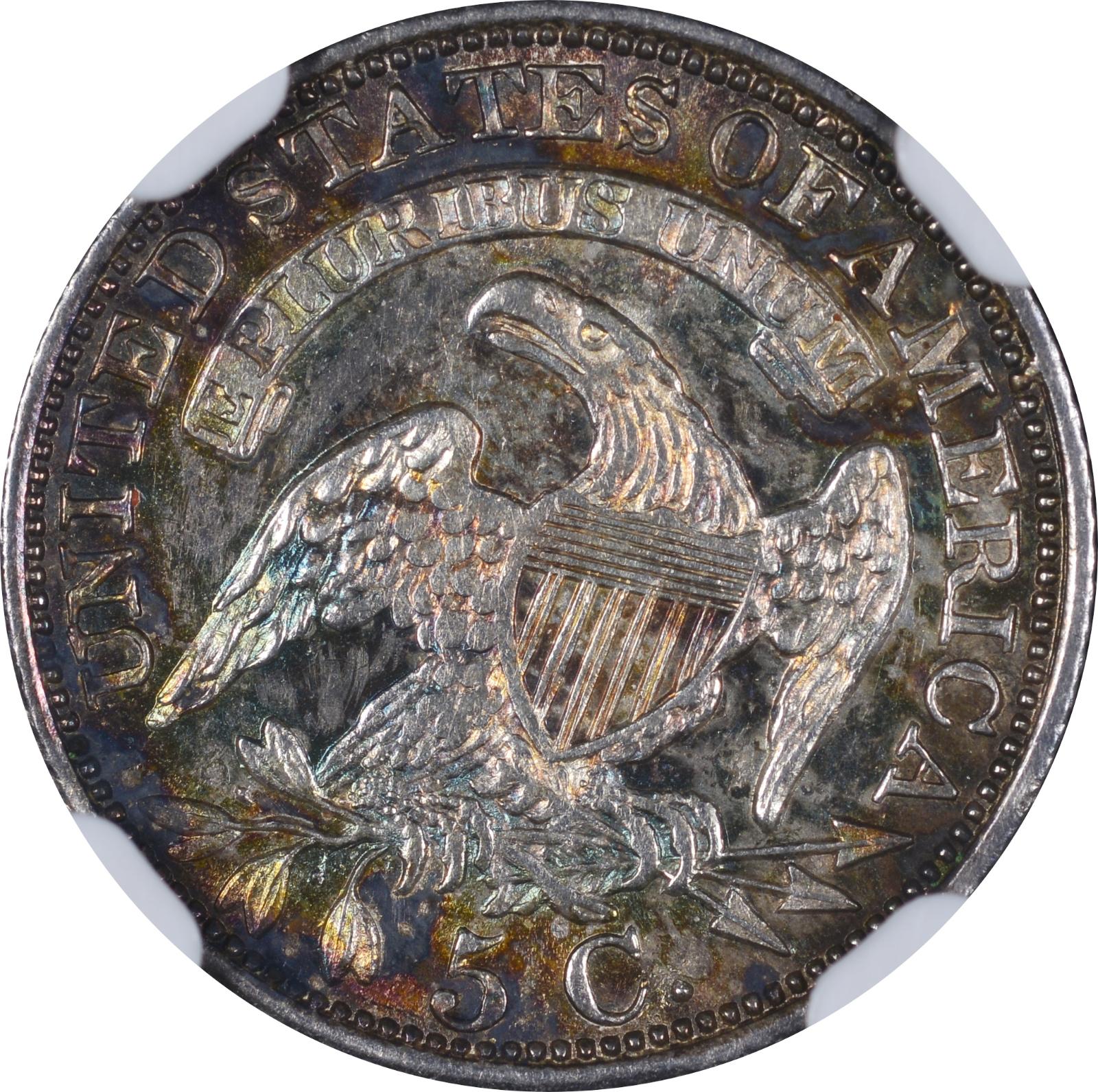 1829 LM-7.2 NGC MS-62 3660954-001 Reverse