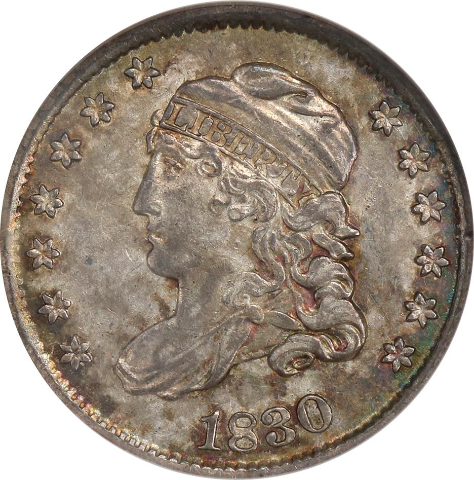 1830 LM-12 NGC AU-58 CAC 1892920-001 Obverse