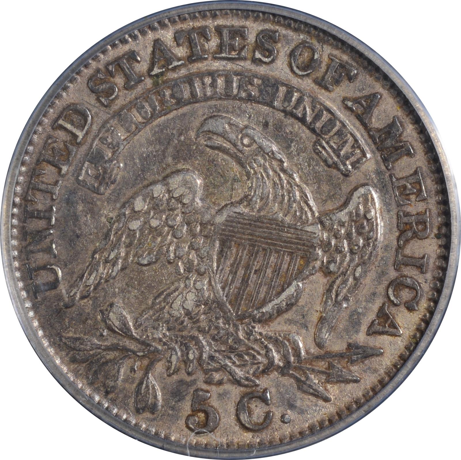 1830 LM-7 PCGS AU-53 CAC 13043428 Reverse