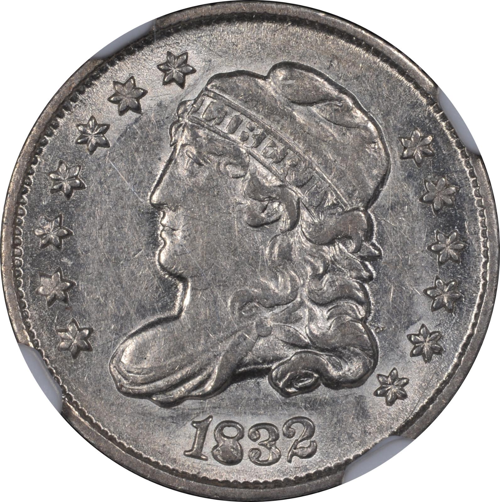 1832 LM-13 NGC AU-53 CAC 6062238-014 Obverse