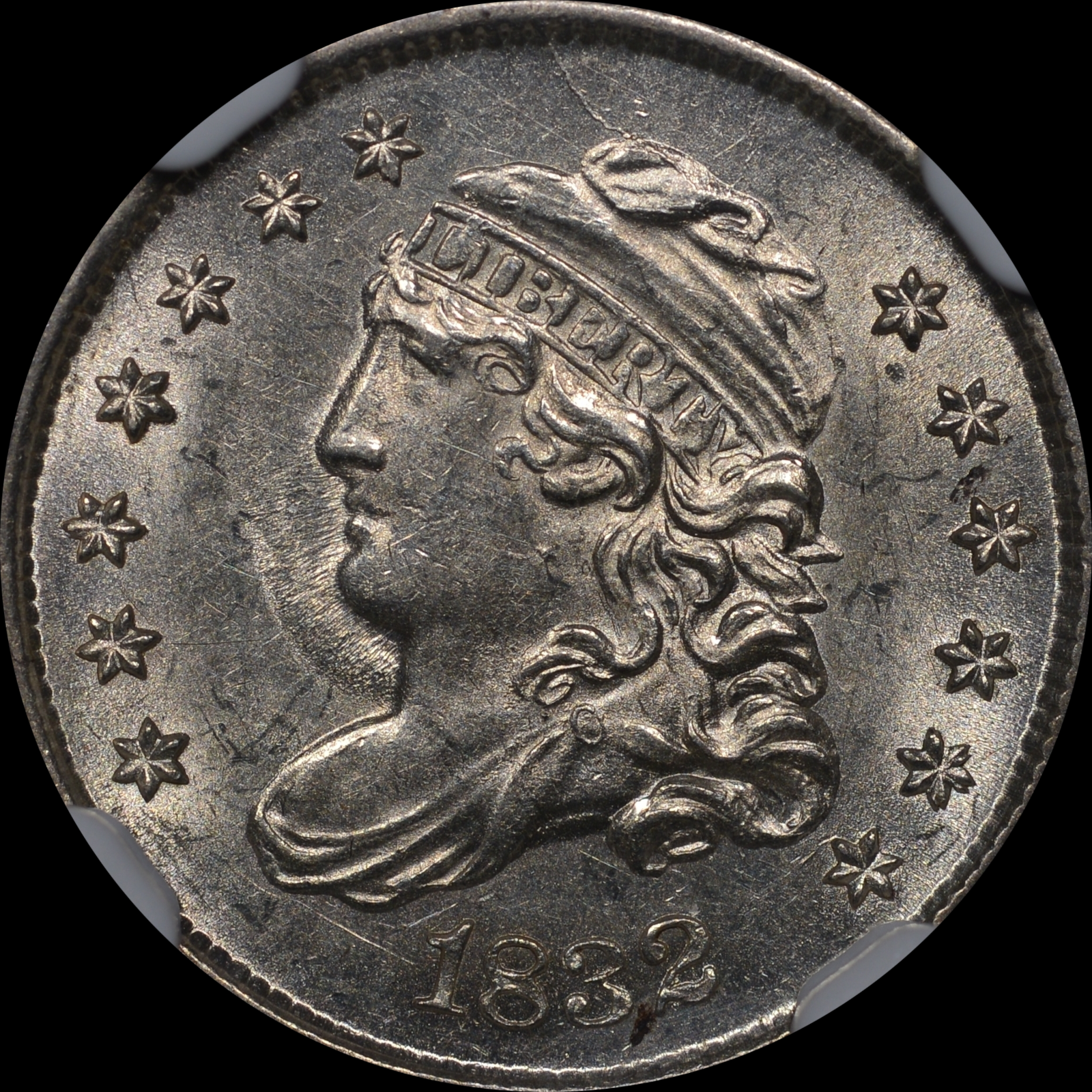 1832 LM-4 MS62 NGC-CAC 12341234 Obverse