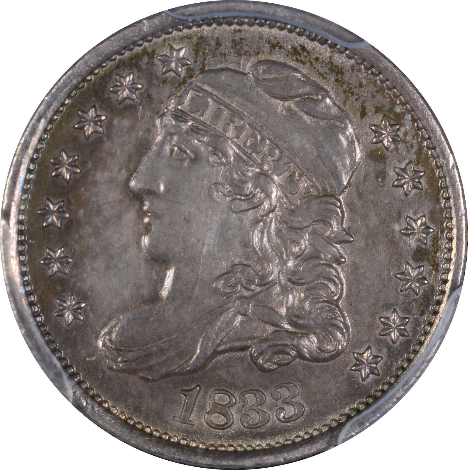 1833 LM-10 MS-62 PCGS 28501467 Obverse