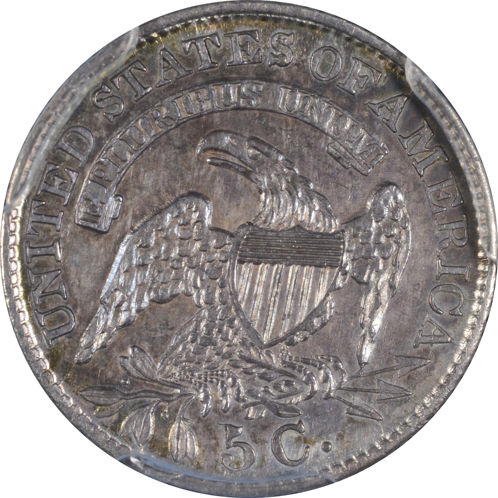 1833 LM-10 MS-62 PCGS 28501467 Reverse