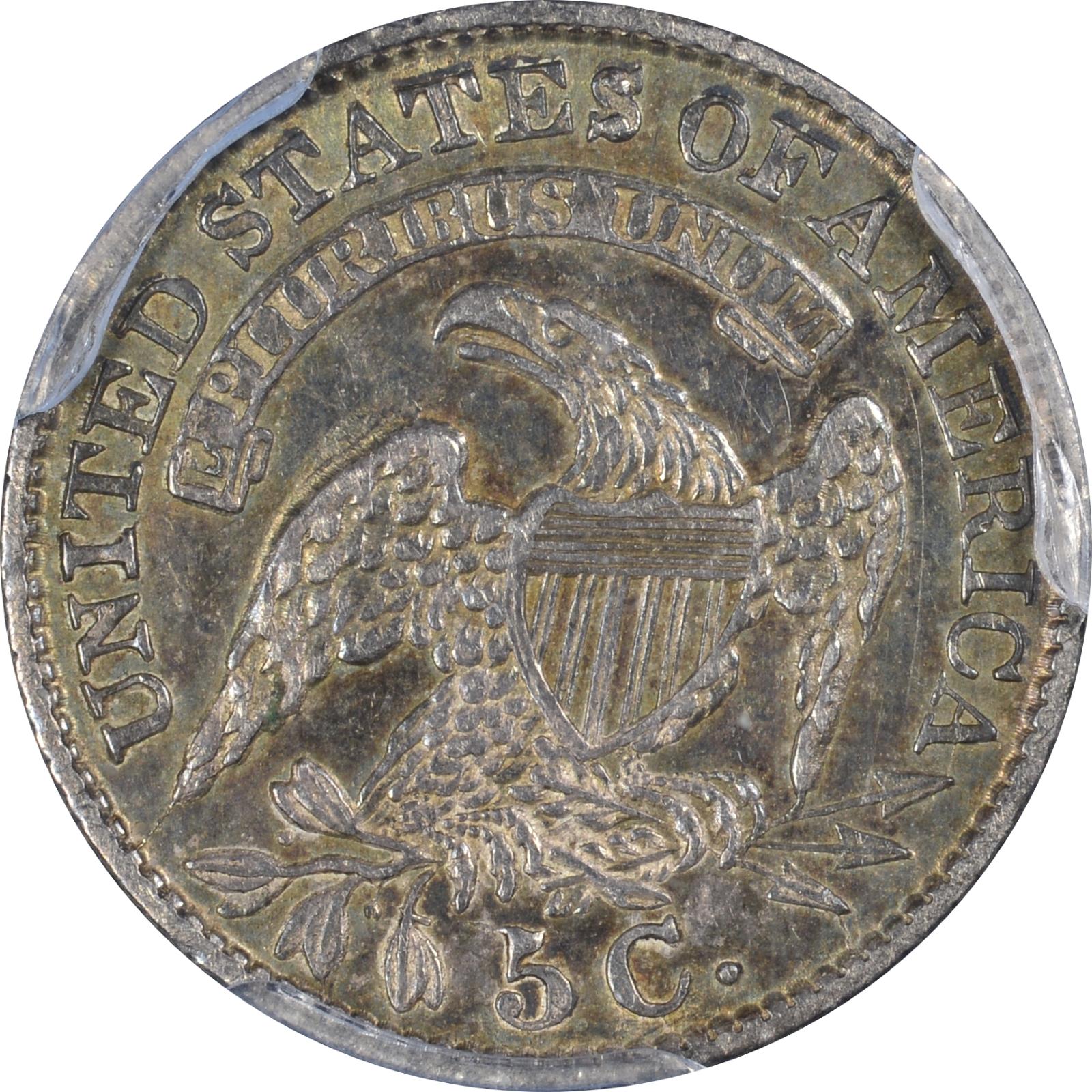 1833 LM-10 PCGS AU-53 43682877 Reverse