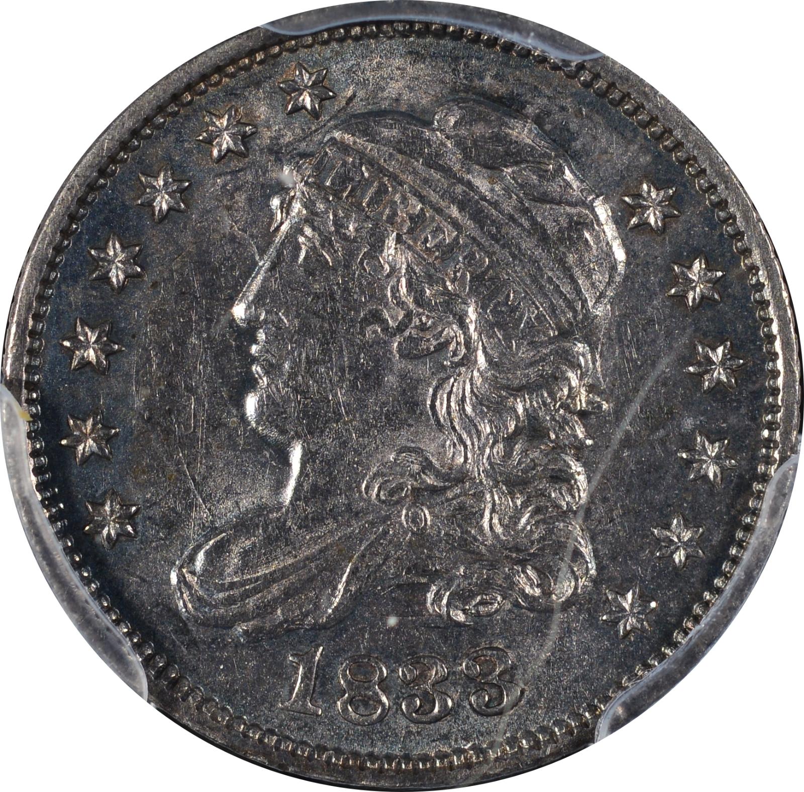 1833 LM-3.3 PCGS AU-58 37054787 Obverse