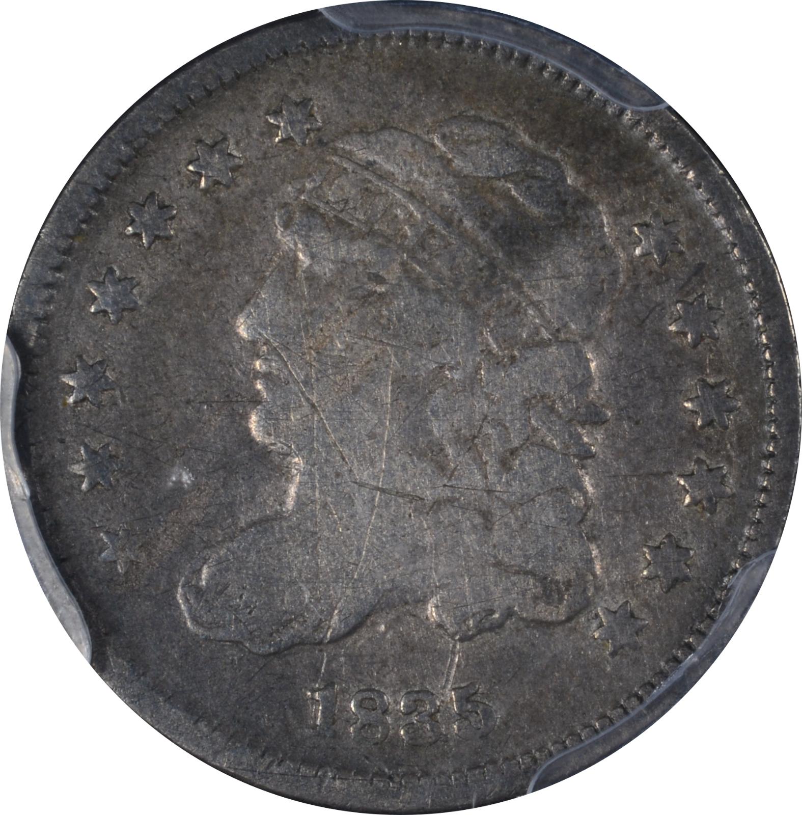 1835 LM-12 PCGS VG-Det-Scratched 34882128 Obverse