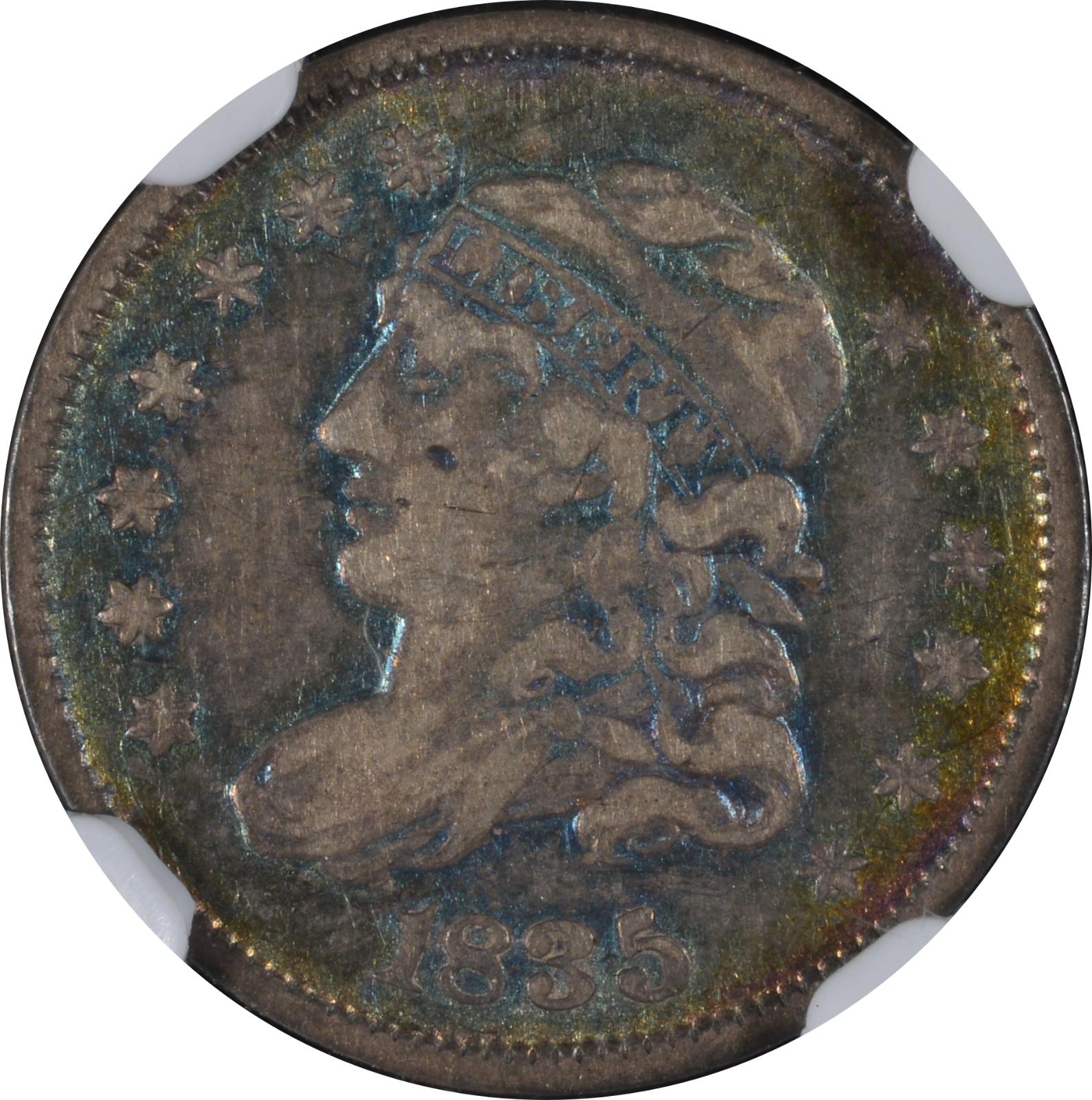 1835 LM-6 NGC VF-25 CAC 3421659-010 Obverse