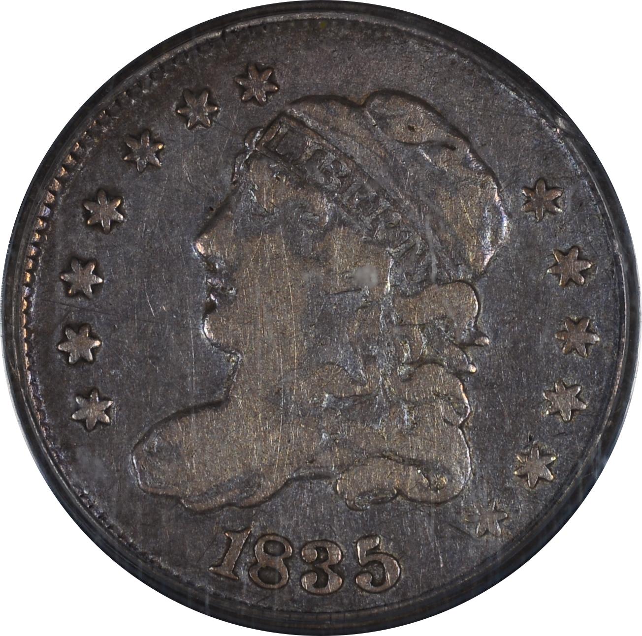1835 LM-6 PCGS F-15 04666784 Obverse