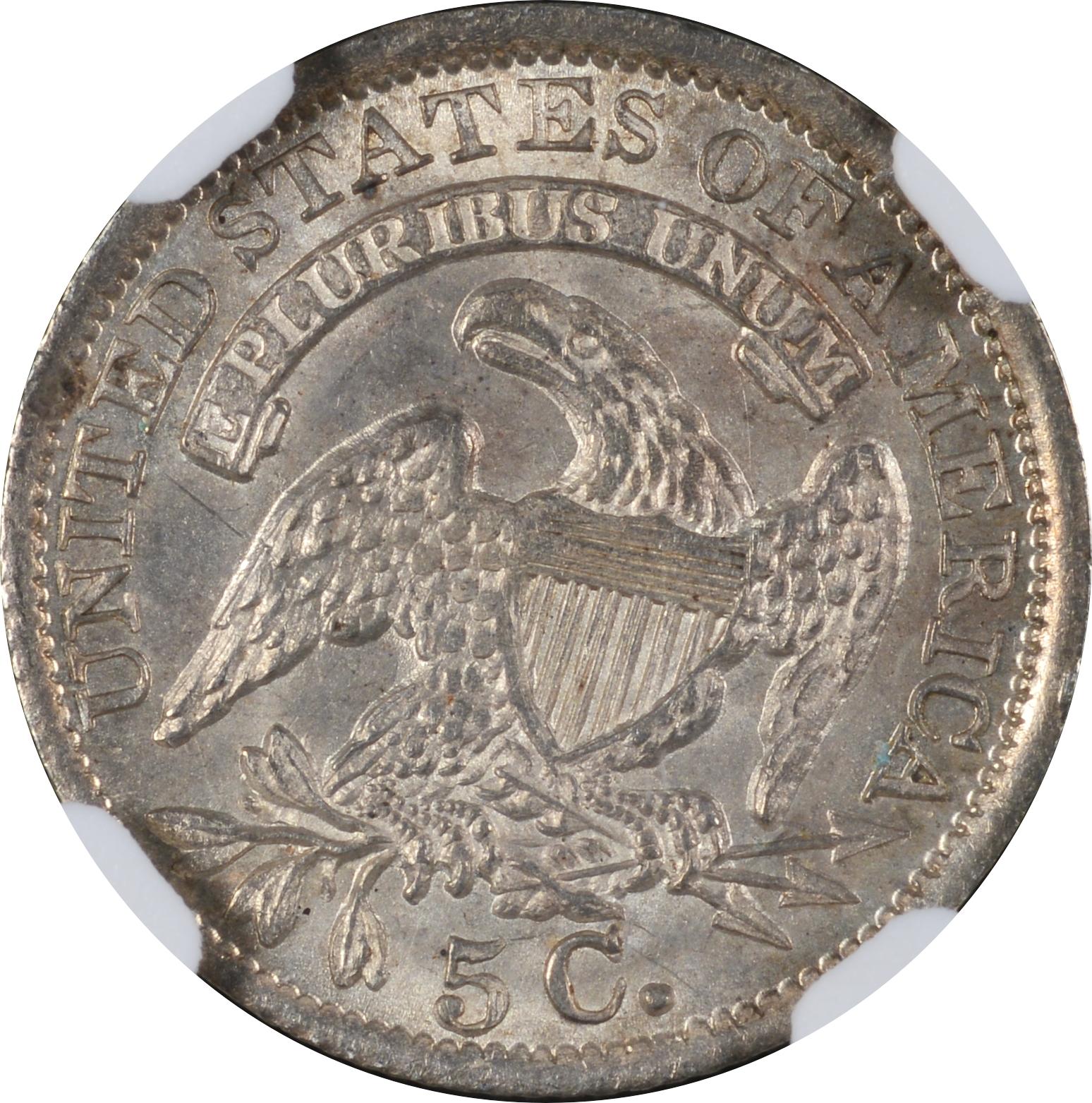 1835 LM-8.1 VEDS NGC MS-62 5844930-004 Reverse