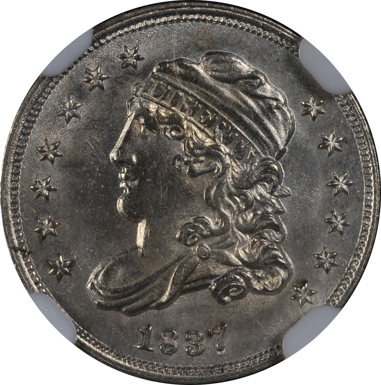 1837 LM-1 VEDS wo Clash NGC MS-63 6822971-014 Obverse