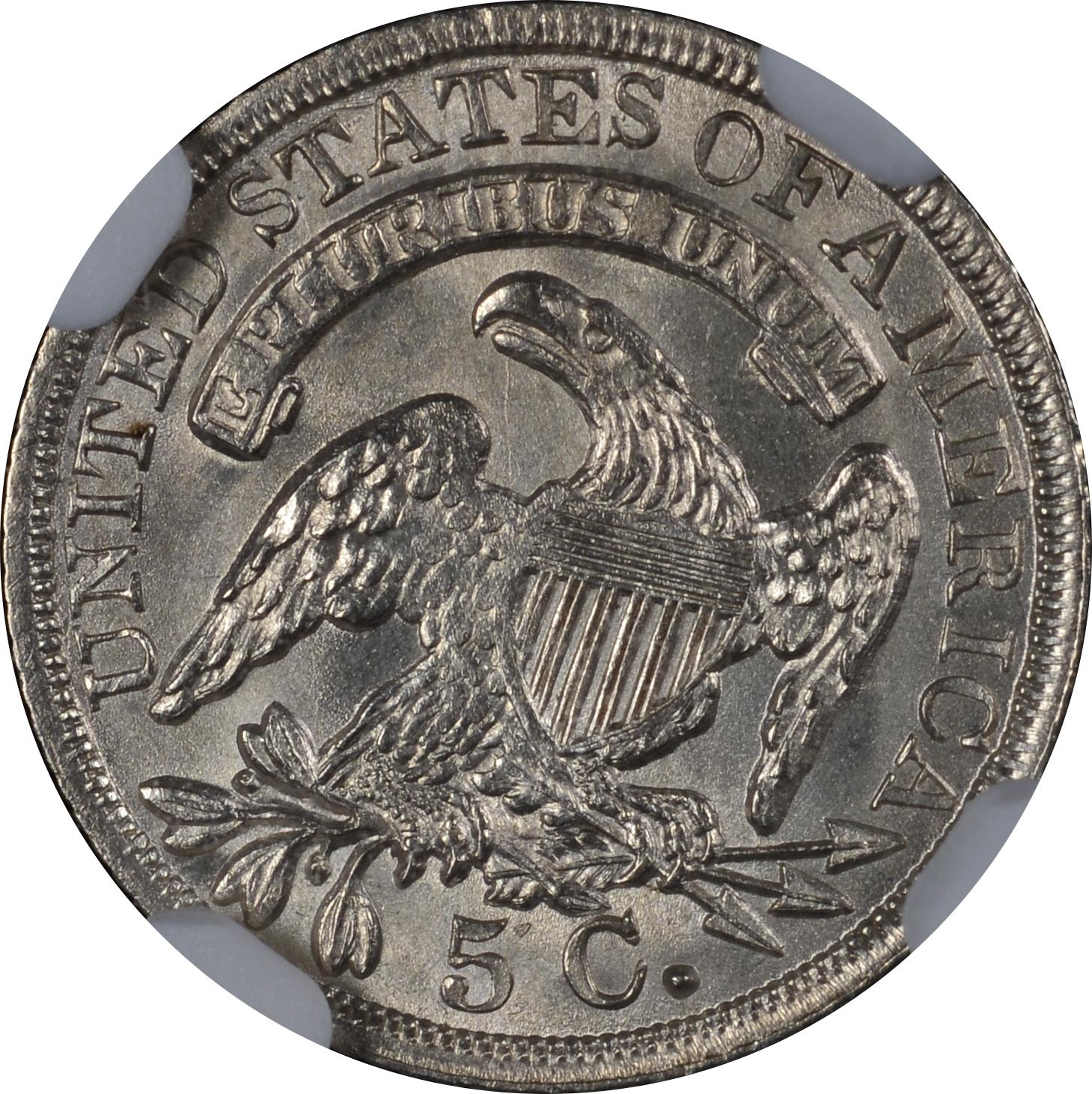 1837 LM-1 VEDS wo Clash NGC MS-63 6822971-014 Reverse