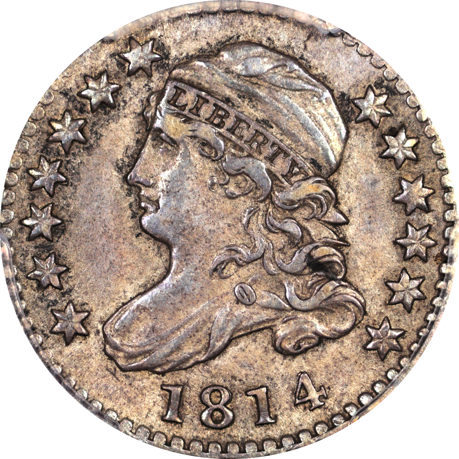 1814 JR-5 AU58 PCGS-CAC 25279486 Obverse