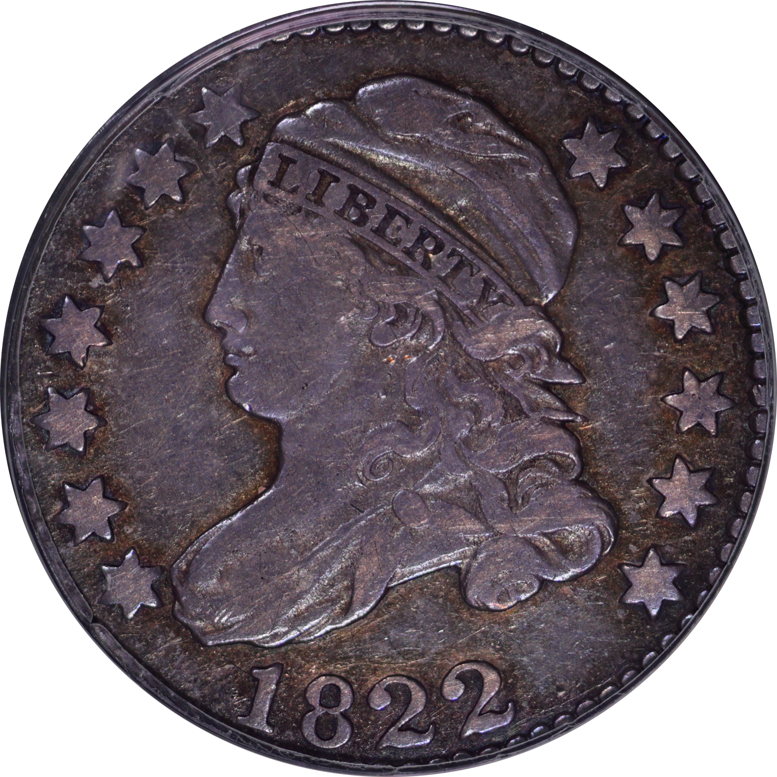1822 JR-1 VF25 PCGS-CAC 01602402 Obverse