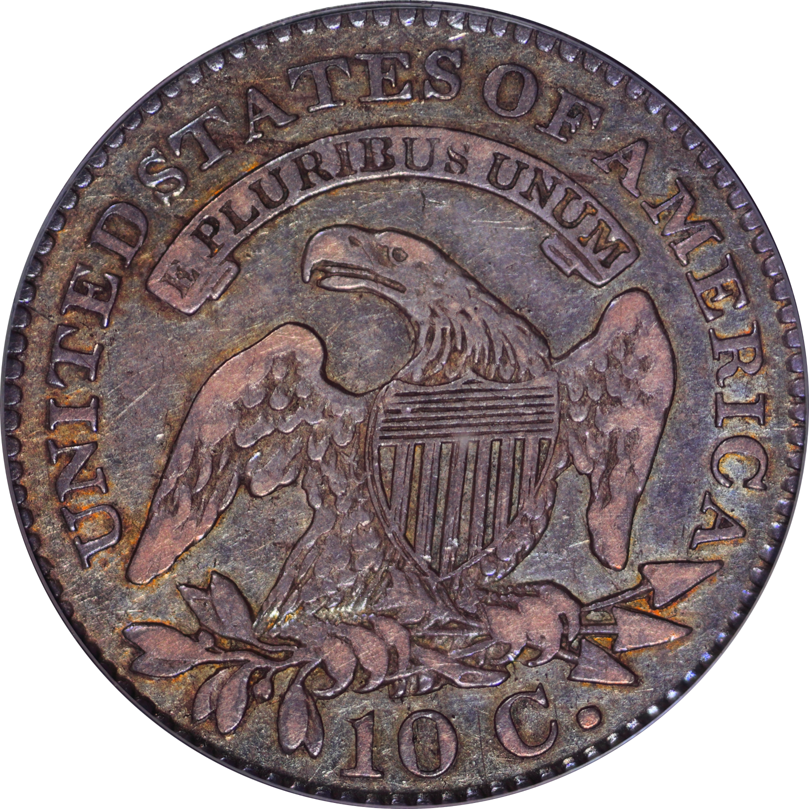 1822 JR-1 VF25 PCGS-CAC 01602402 Reverse
