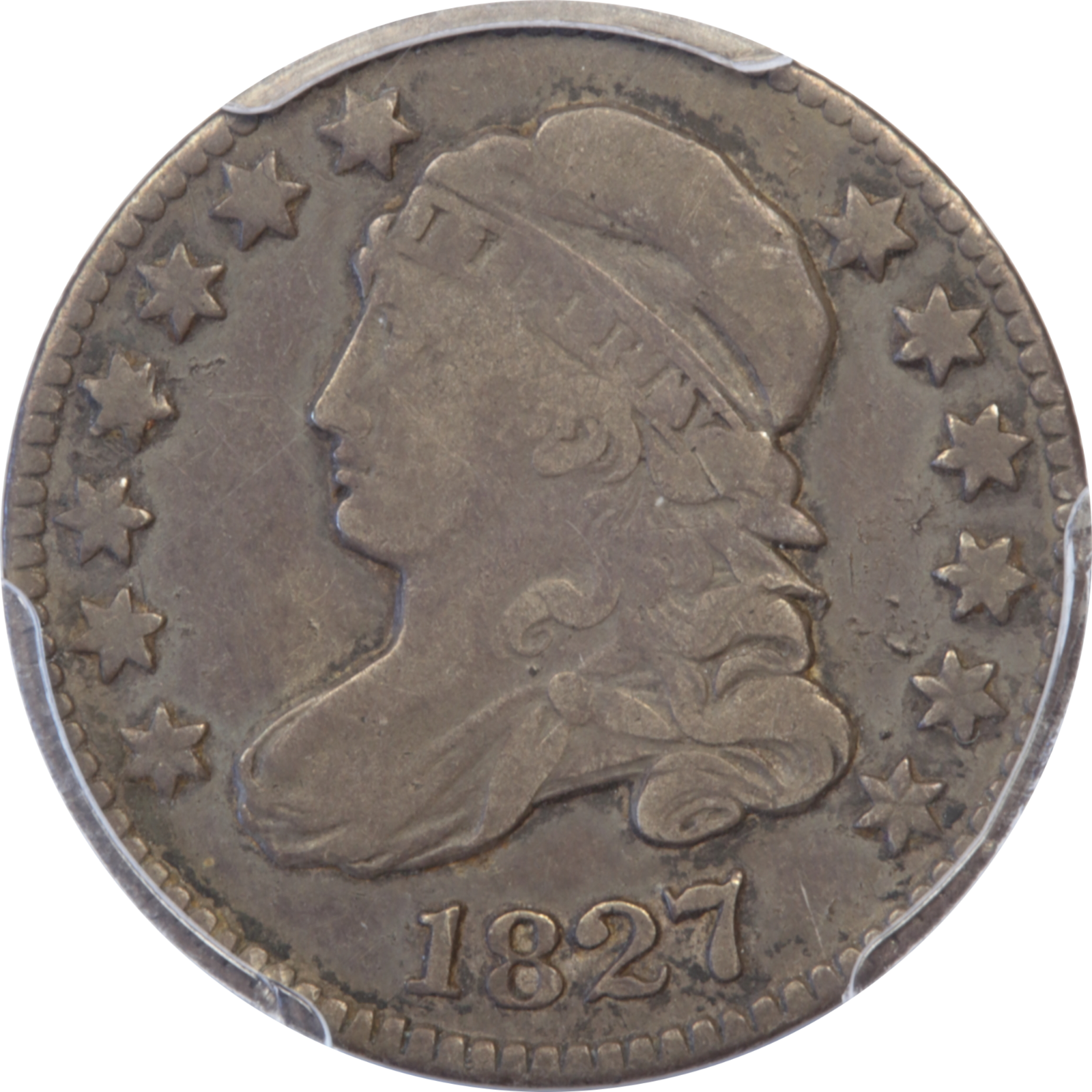 1827 JR-2 VF20 PCGS 45448743 Obverse