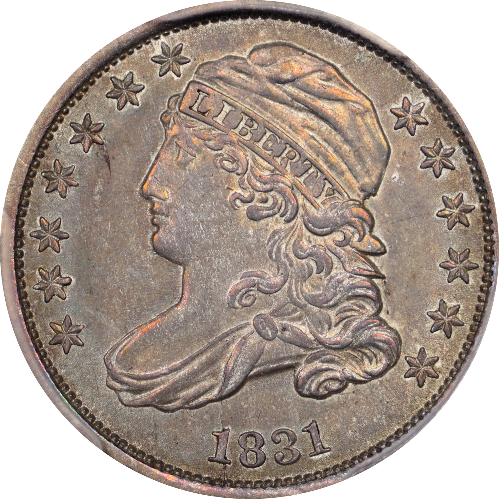 1831 JR-3 AU58 PCGS-CAC 39522186 Obverse