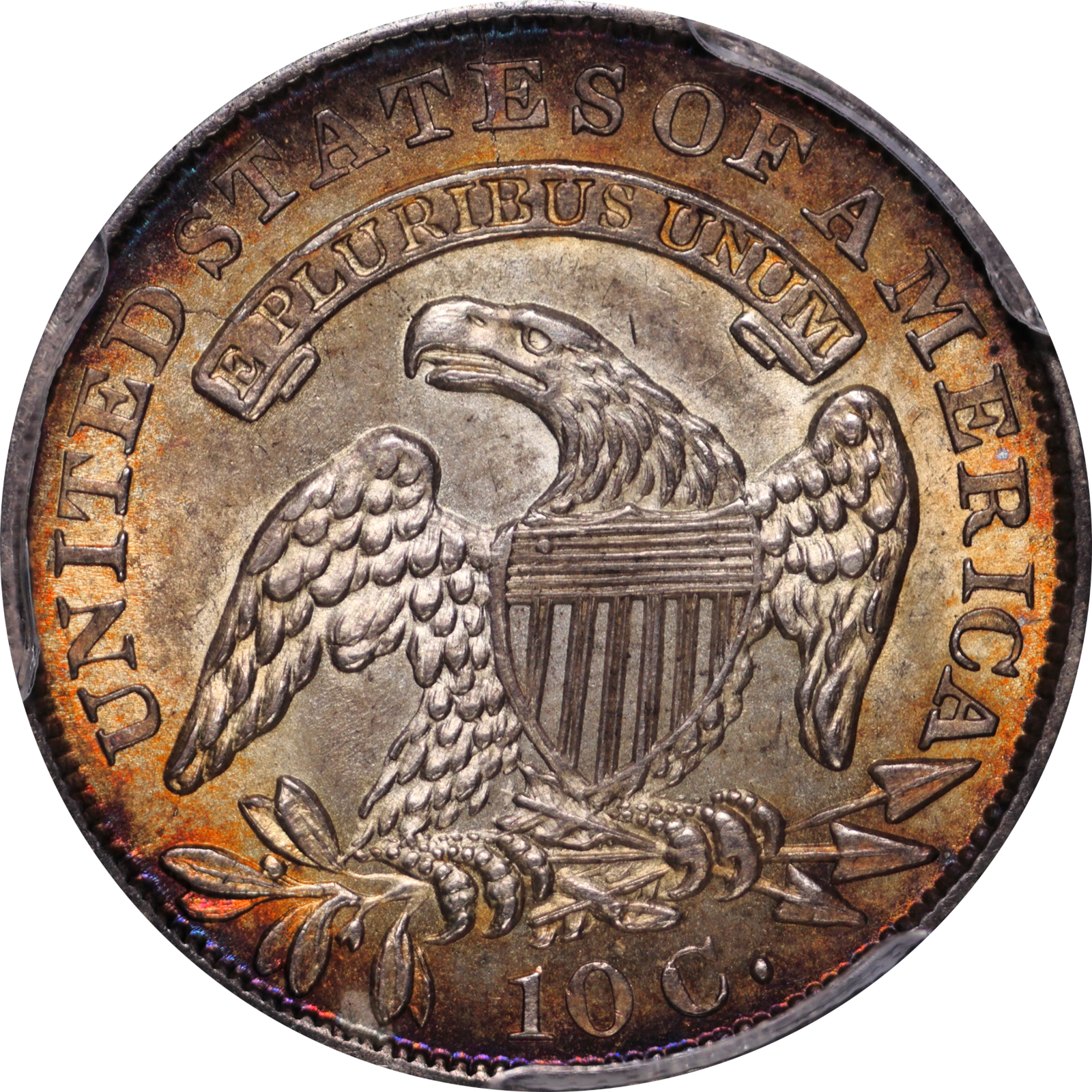 1833 JR-1 MS62+ PCGS-CAC 81295256 Reverse