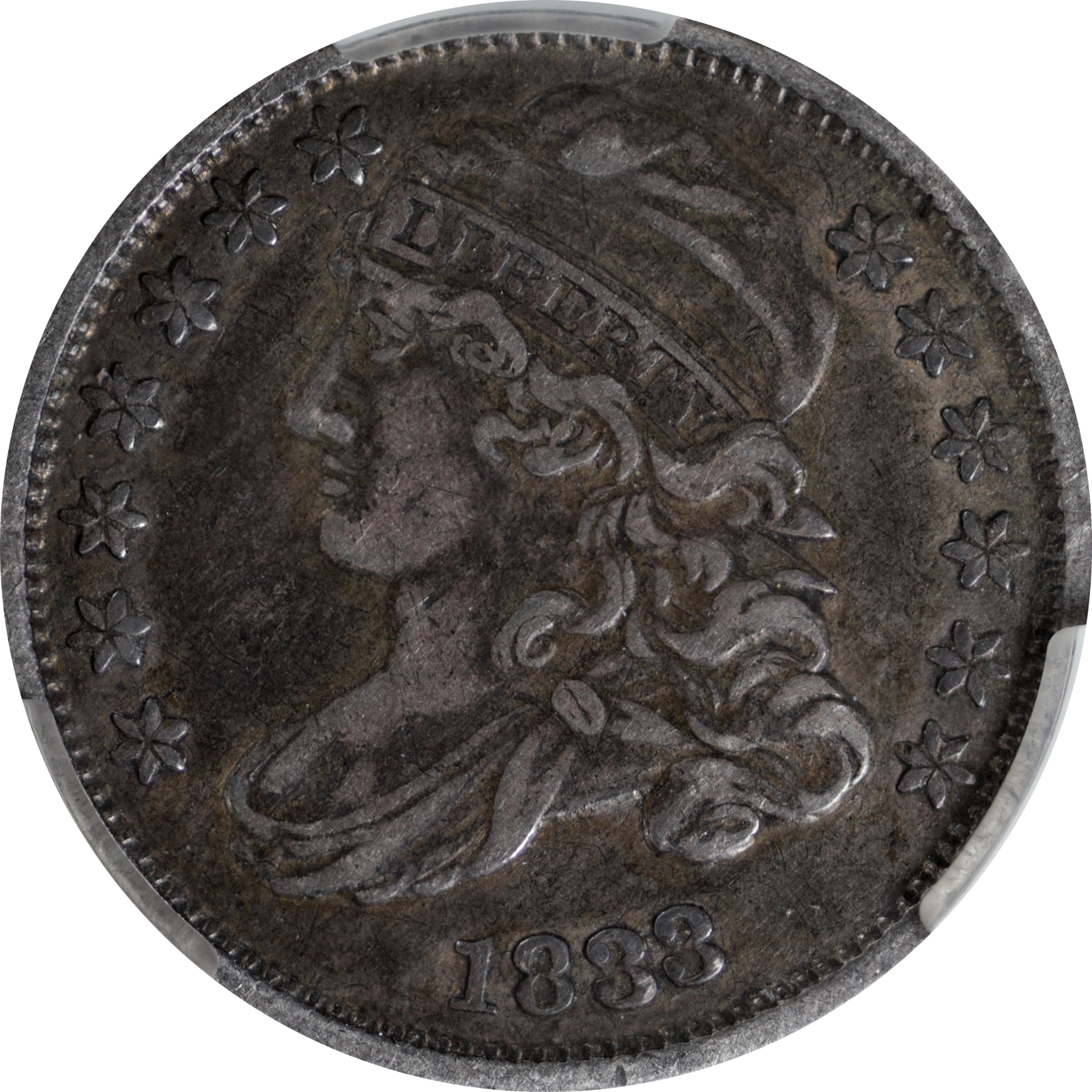 1833 JR-5 XF45 CACG 428632073 Obverse