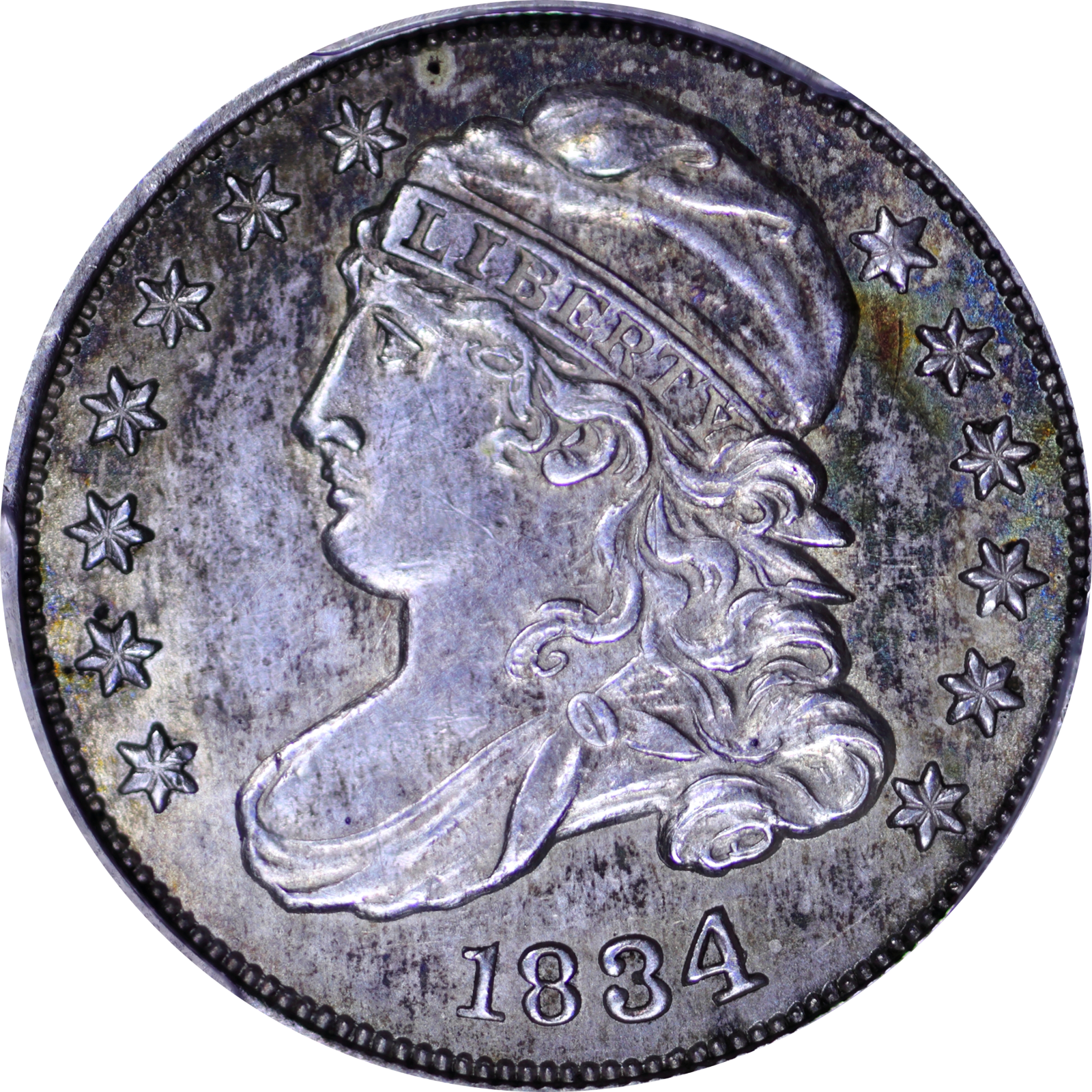 1834 JR-6 MS62 PCGS 46214517 Obverse