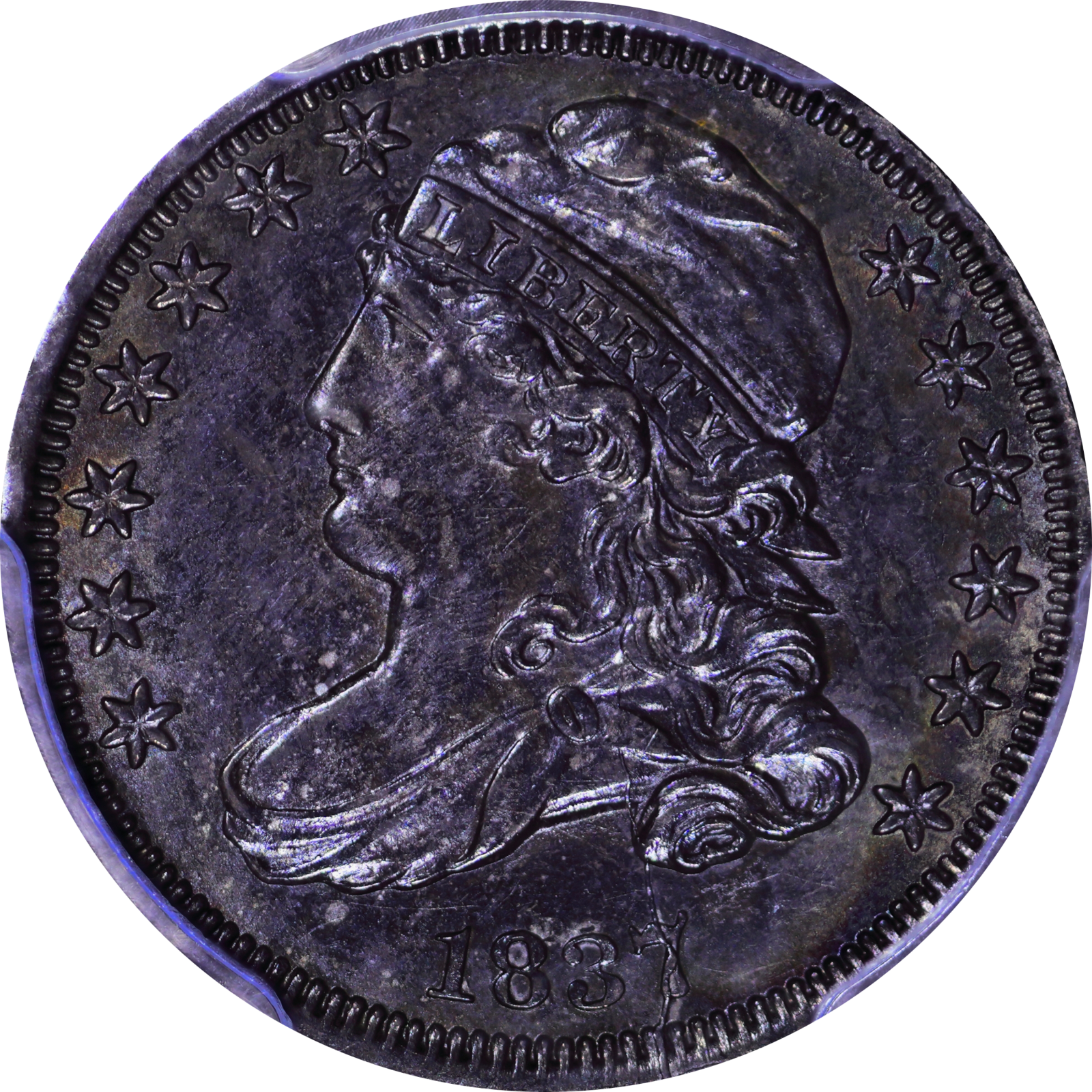 1837 JR-3 AU55 PCGS 57270319 Obverse