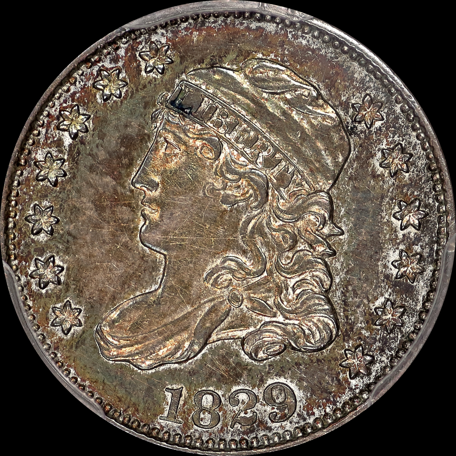 1829 LM-1 AU58 PCGS-CAC 41526442 Obverse