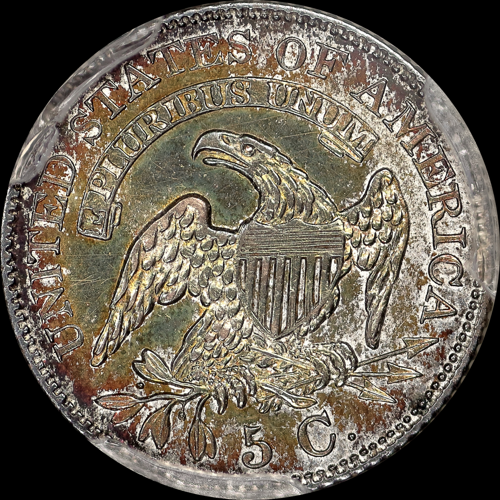 1829 LM-1 AU58 PCGS-CAC 41526442 Reverse
