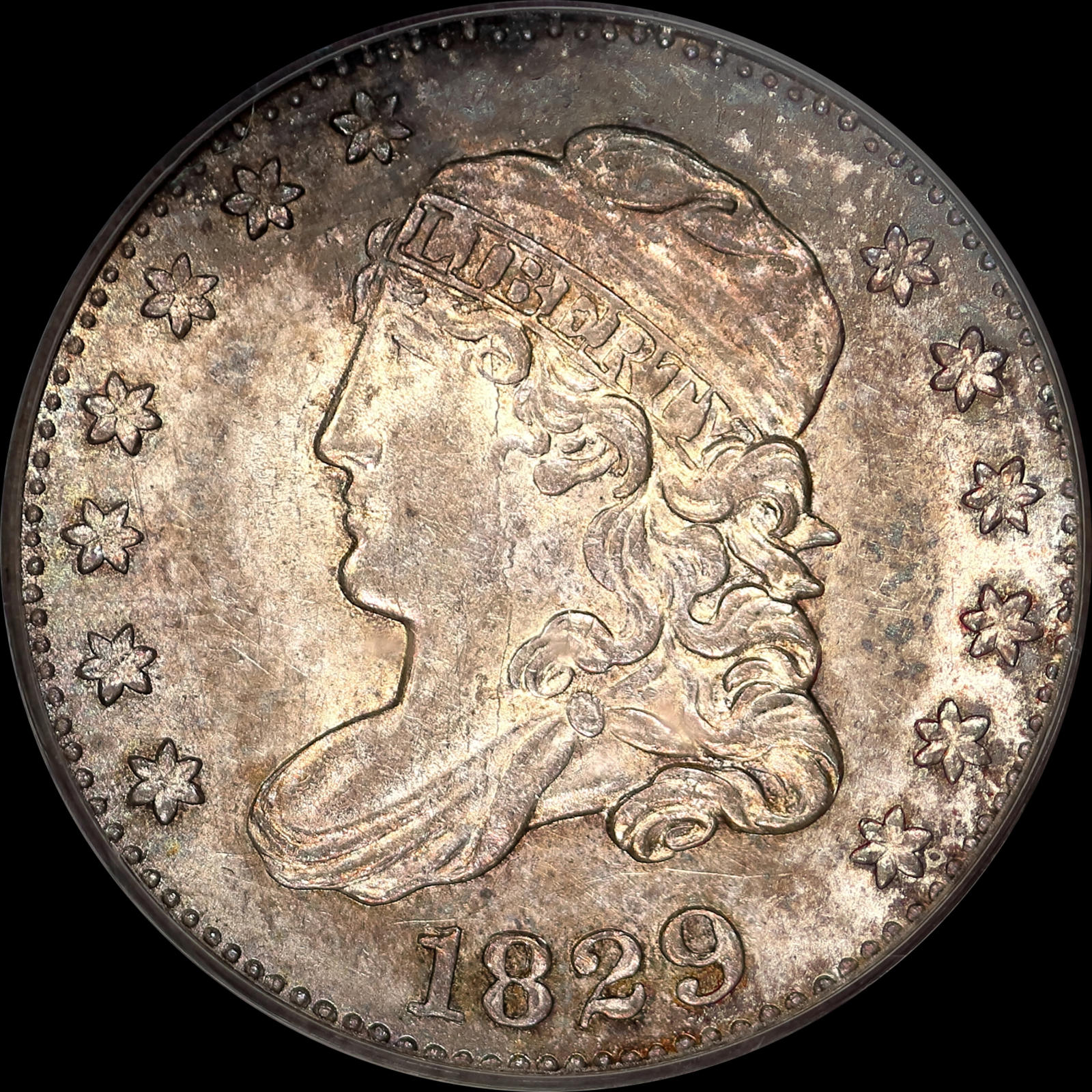 1829 LM-10 MS61 PCGS-CAC 13450832 Obverse