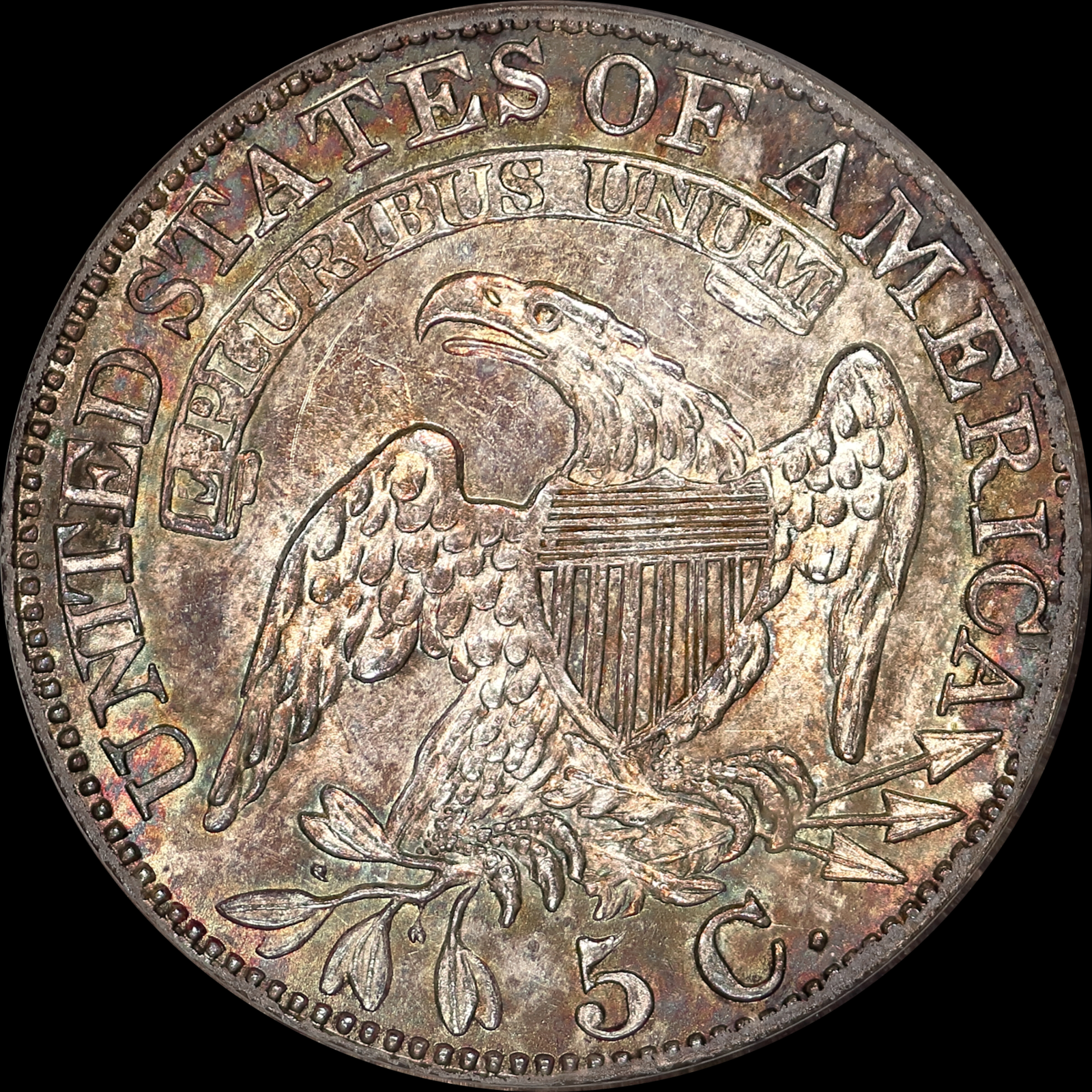 1829 LM-10 MS61 PCGS-CAC 13450832 Reverse
