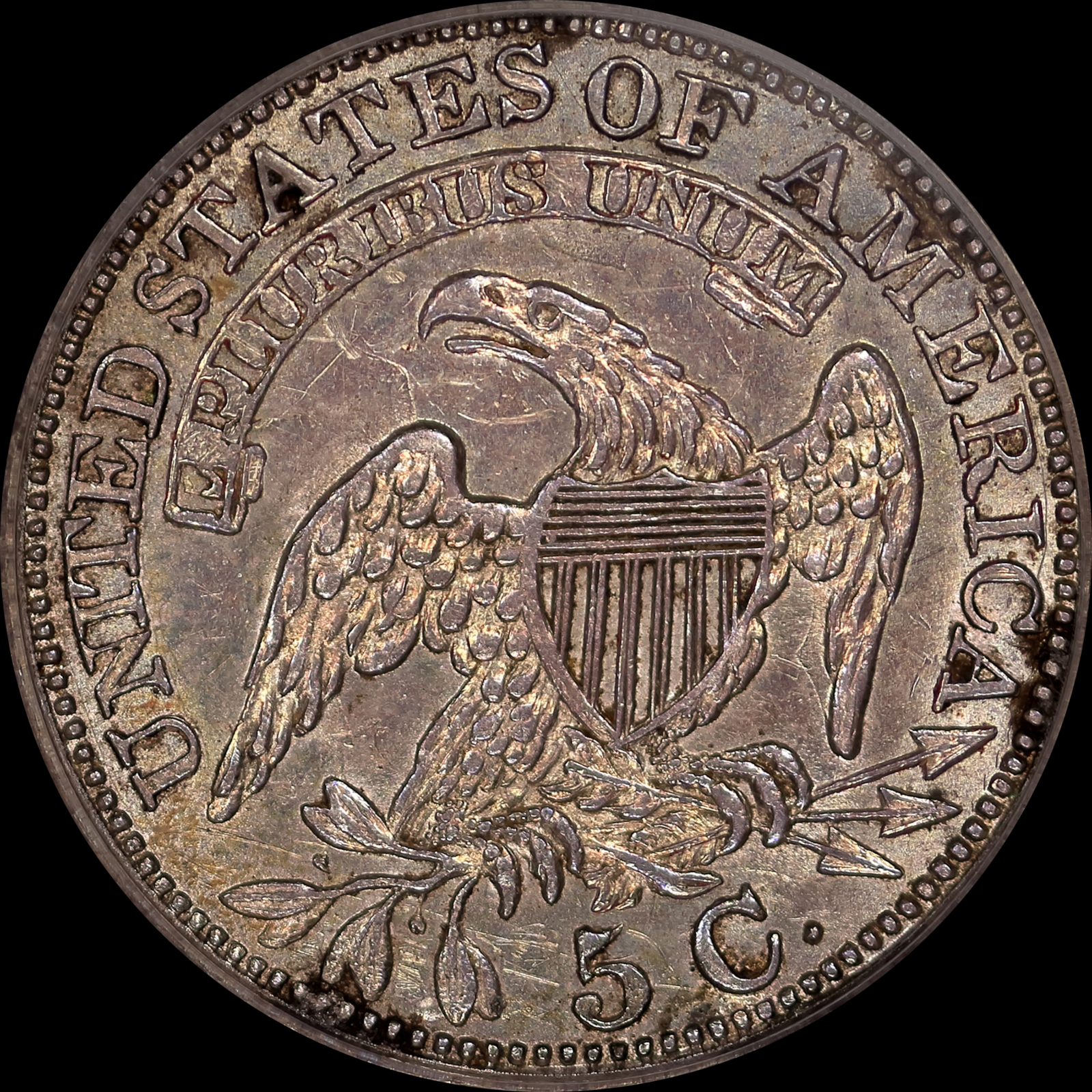 1829 LM-11 MS60 PCGS 12194935 Reverse