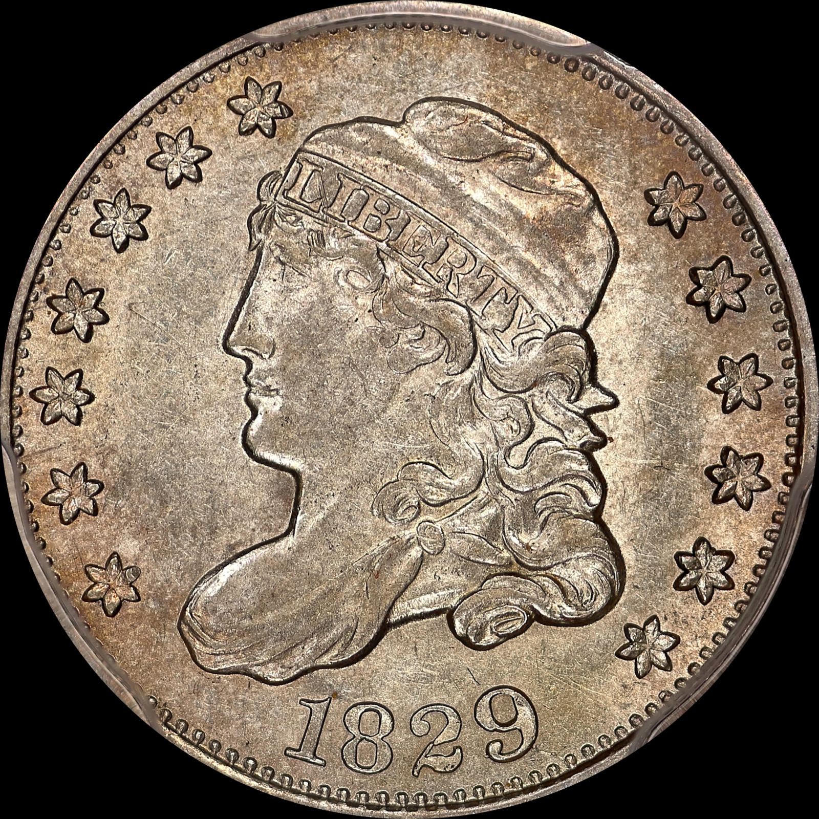 1829 LM-12 AU55 PCGS 26602296 Obverse