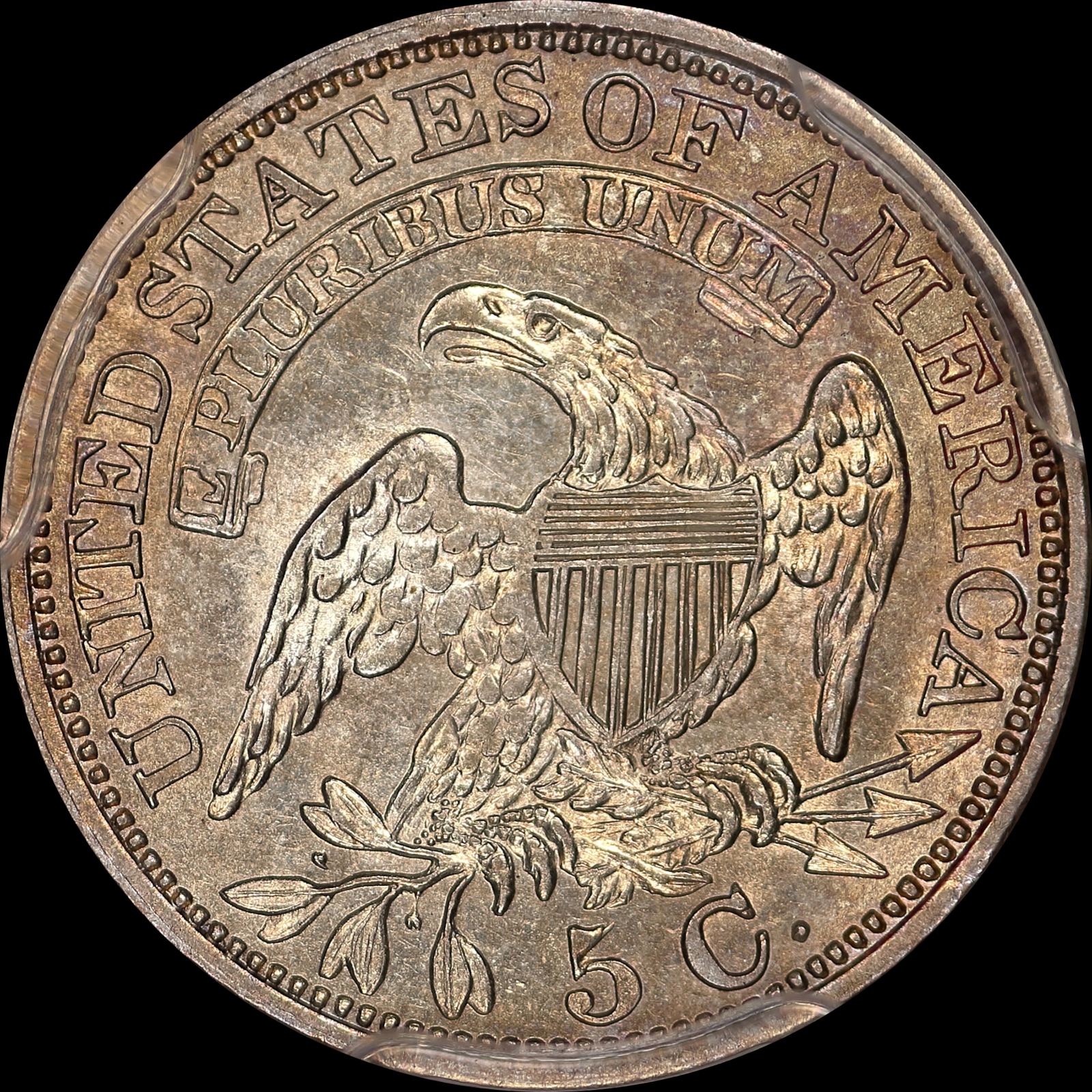1829 LM-12 AU55 PCGS 26602296 Reverse