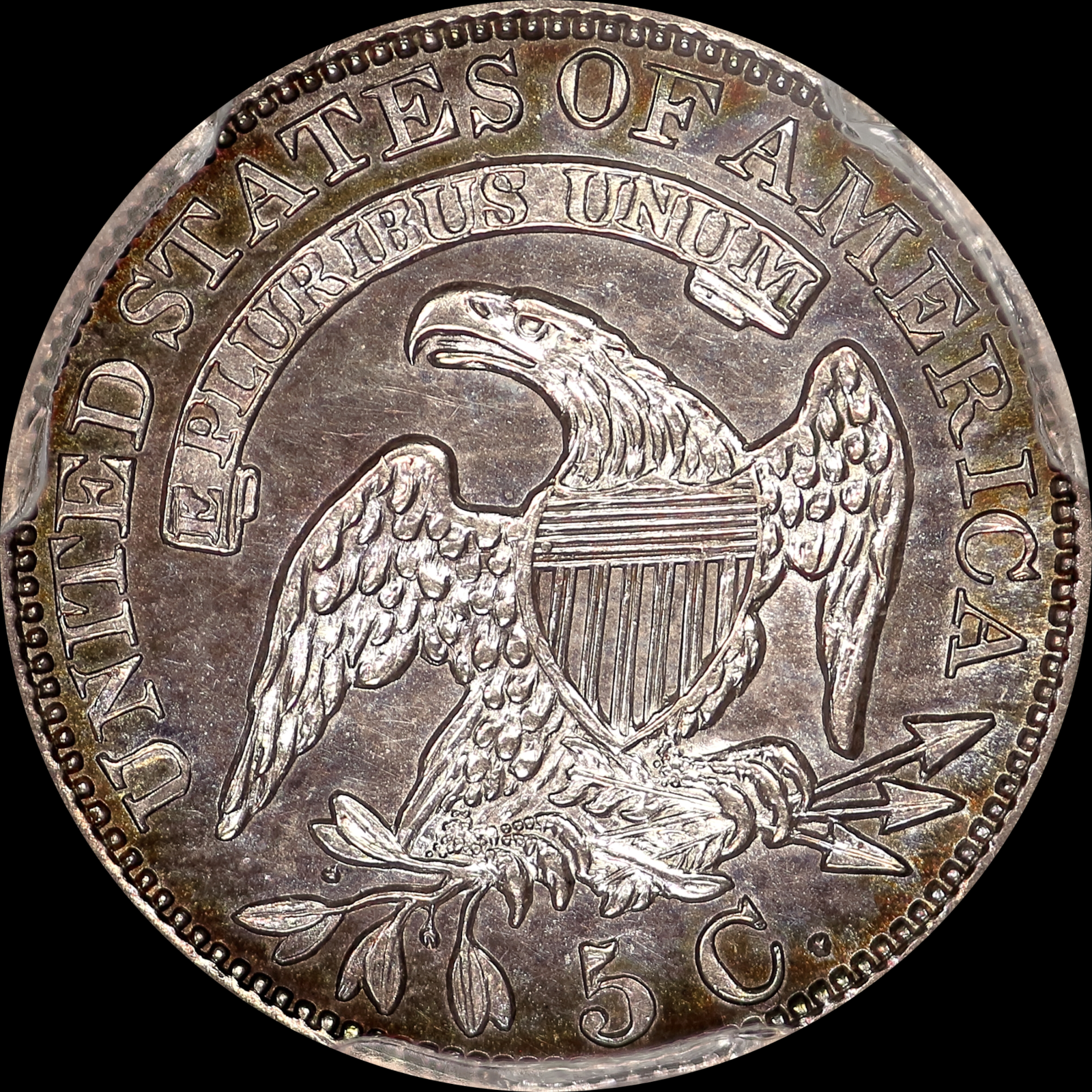 1829 LM-13.1 MS64 PCGS-CAC 40481552 Reverse