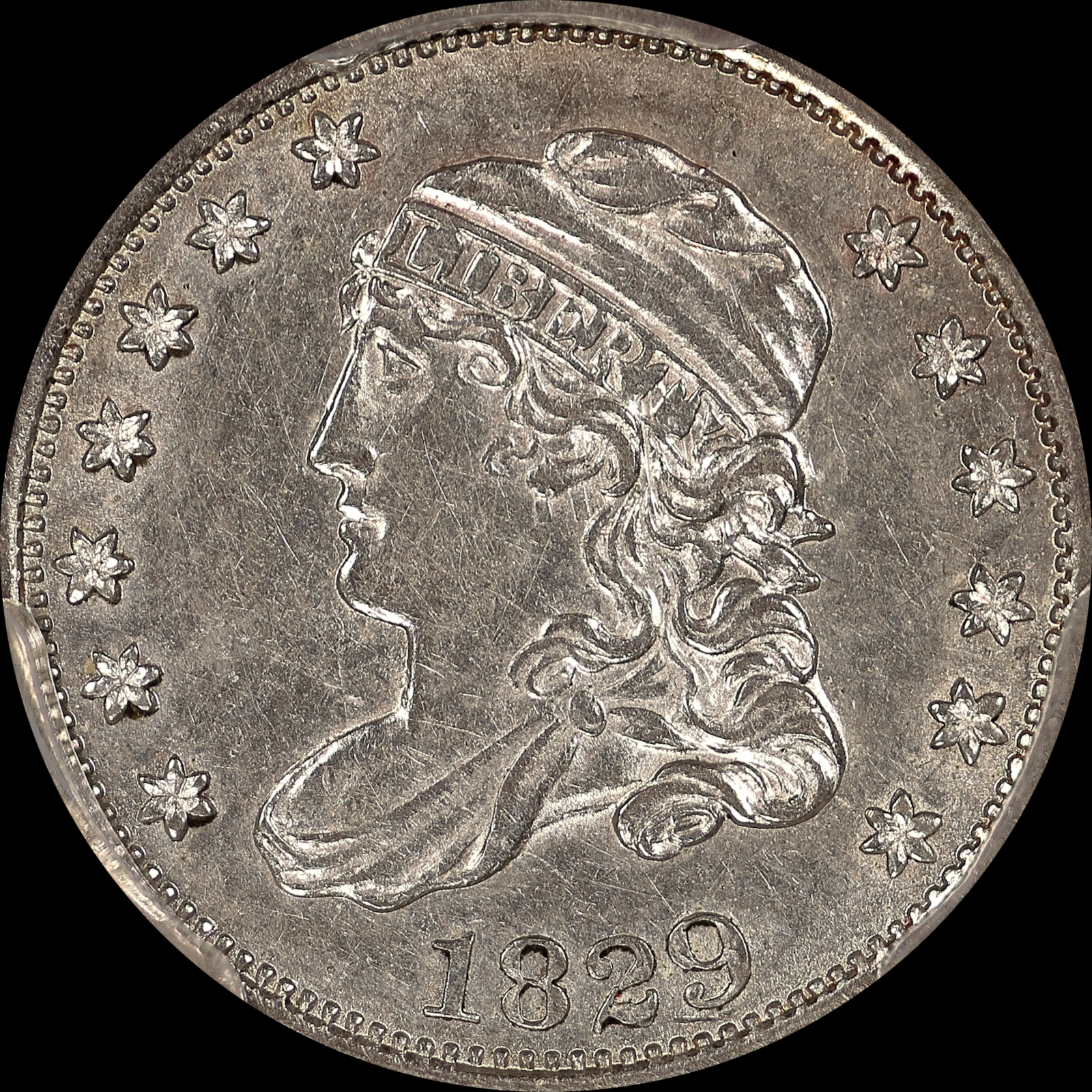 1829 LM-16.1 AU55 PCGS 37264614 Obverse