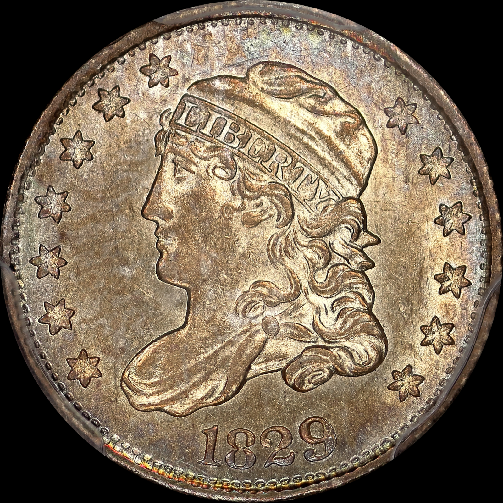 1829 LM-4 MS62 PCGS-CAC 28008013 Obverse
