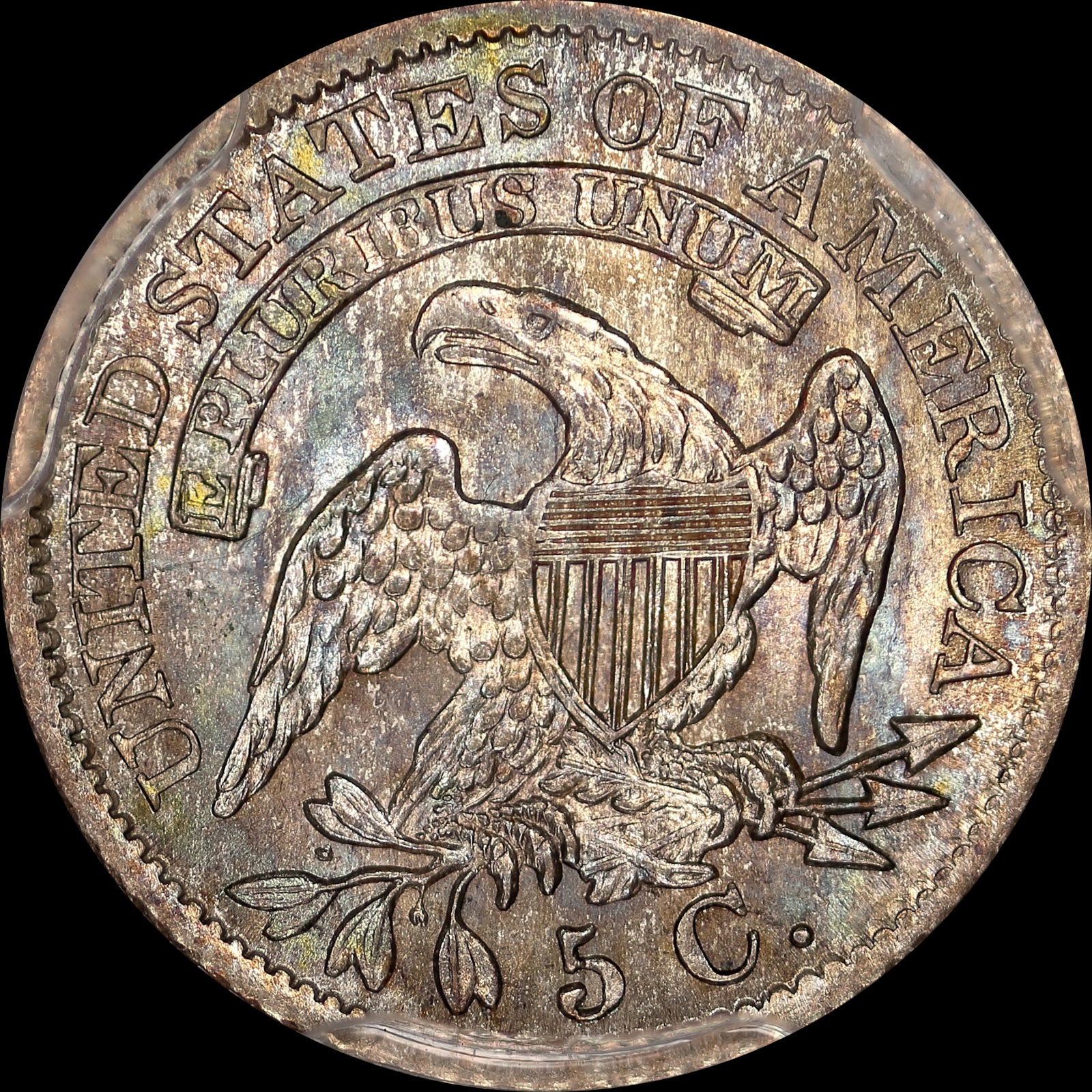 1829 LM-4 MS62 PCGS-CAC 28008013 Reverse