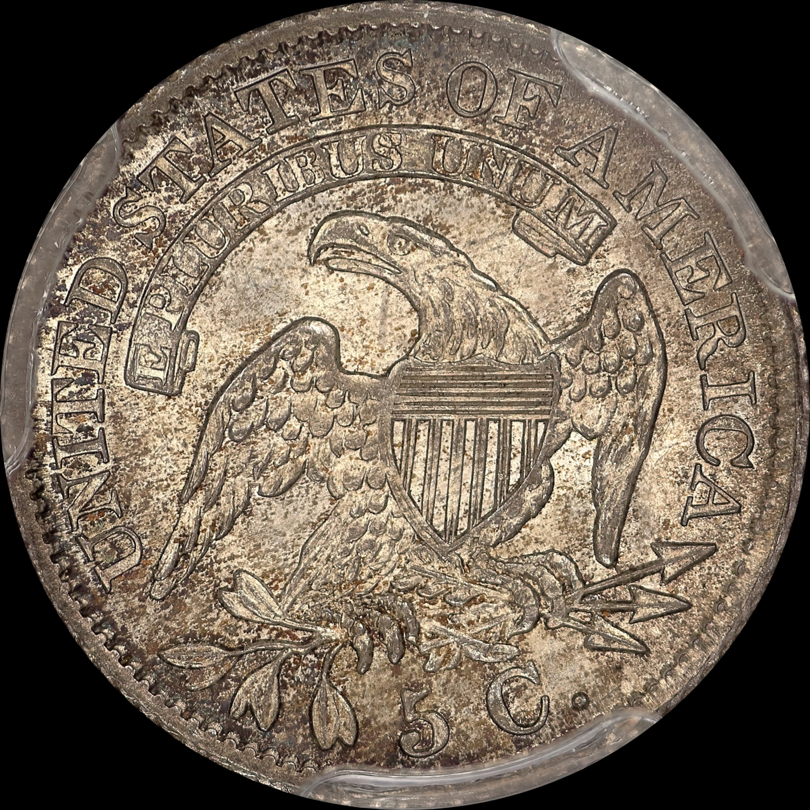 1829 LM-5 MS64 PCGS-CAC 25619153 Reverse