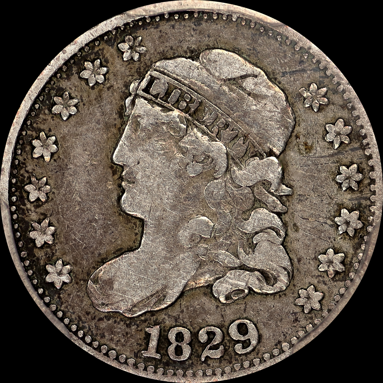 1829 LM-6.1 VF25 PCGS 49022368 Obverse