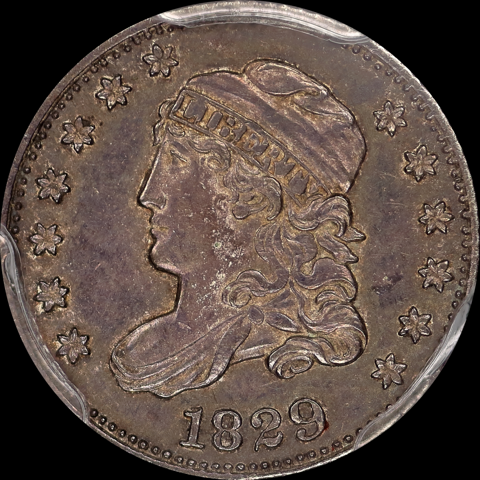 1829 LM-6.2 AU55 PCGS-CAC 37061013 Obverse
