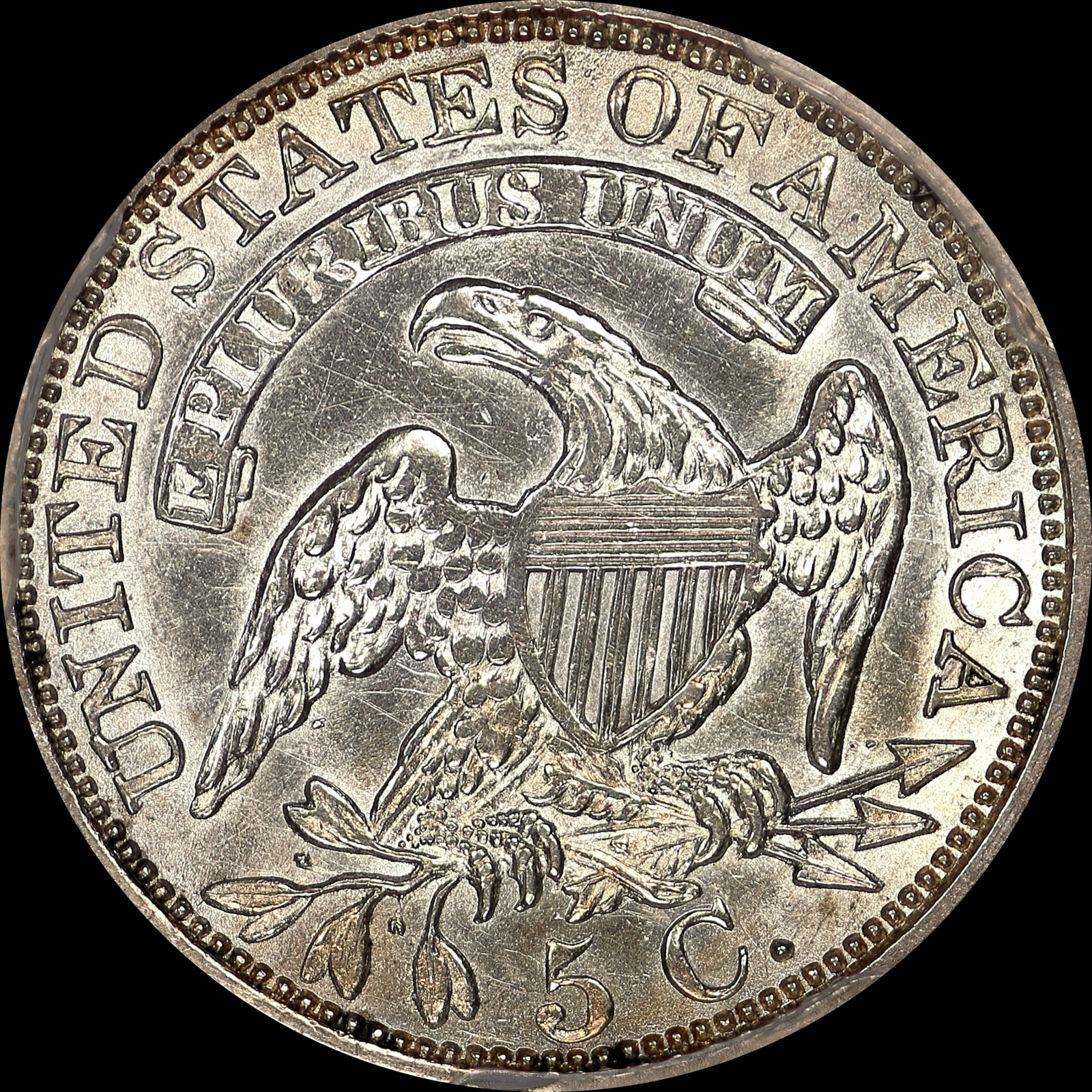 1829 LM-7.1 MS62 PCGS 43565402 Reverse