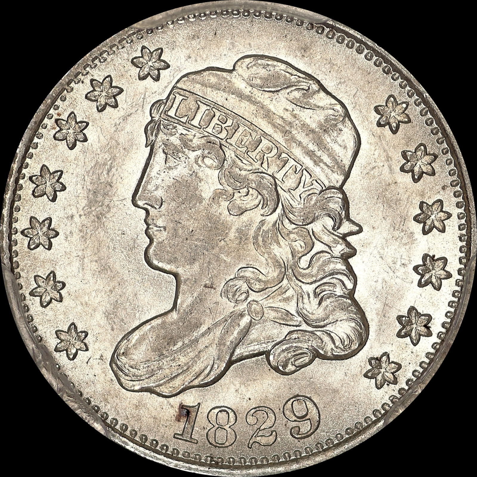 1829 LM-7.2 MS64 PCGS 42382424 Obverse