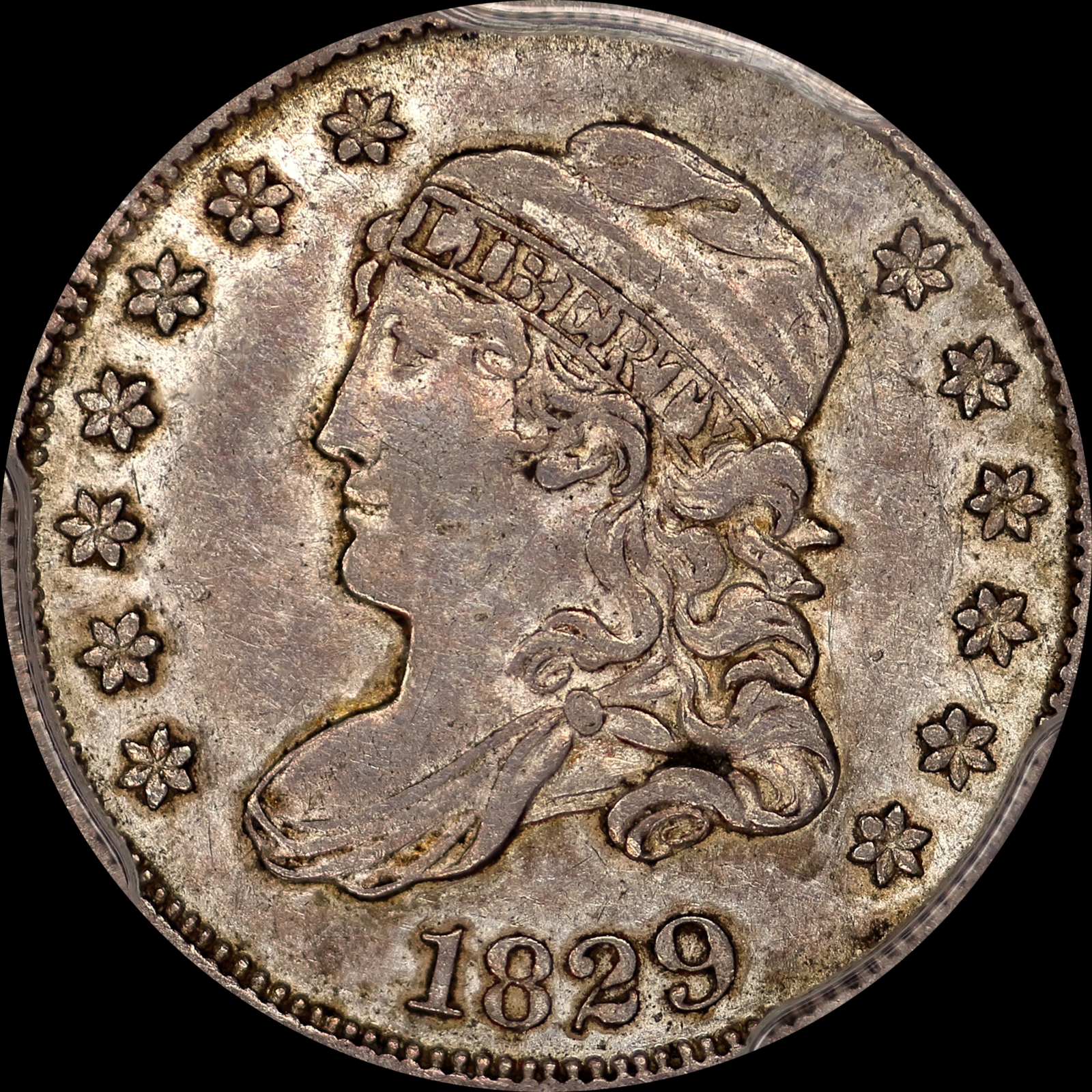 1829 LM-8 AU55 PCGS-CAC 25053645 Obverse