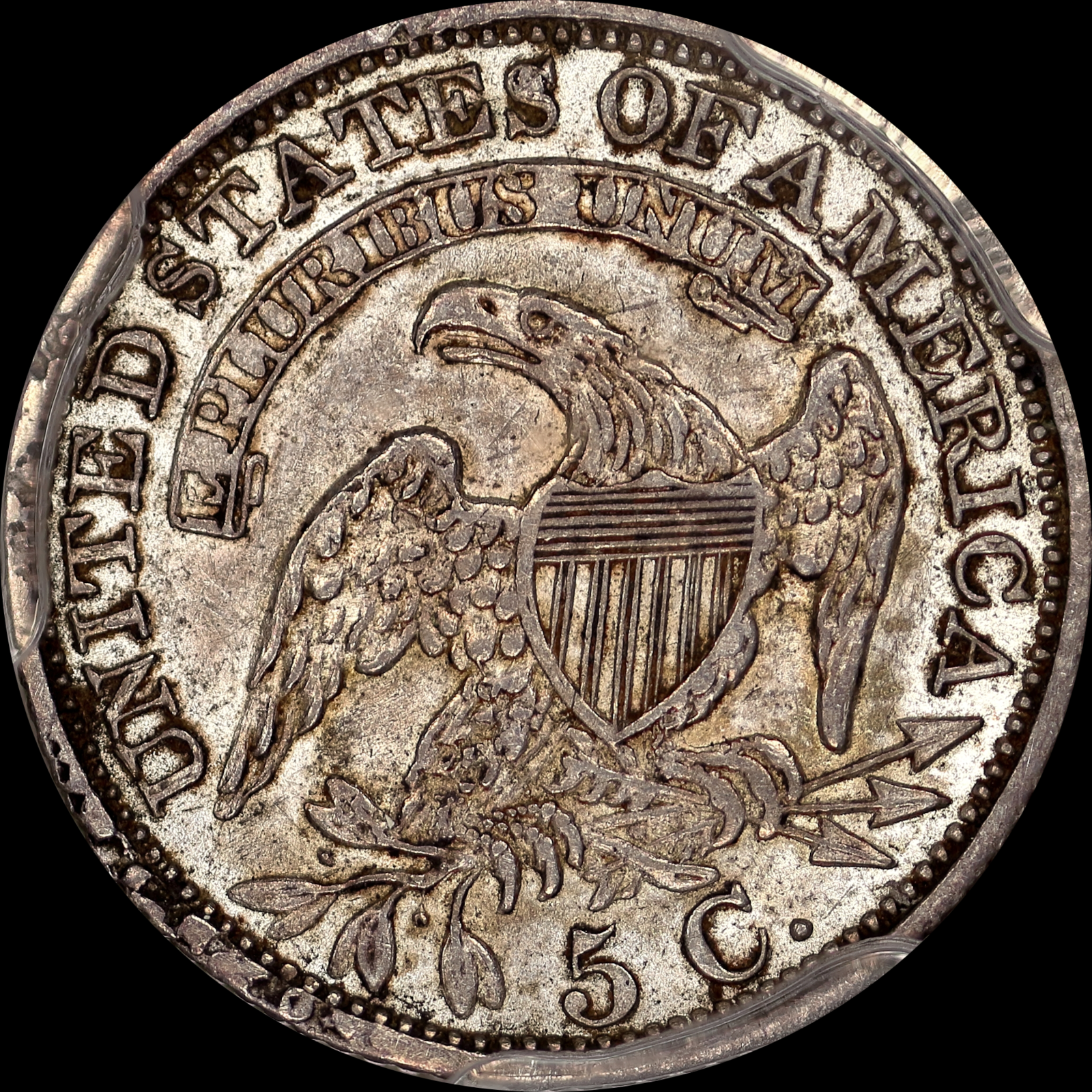 1829 LM-8 AU55 PCGS-CAC 25053645 Reverse