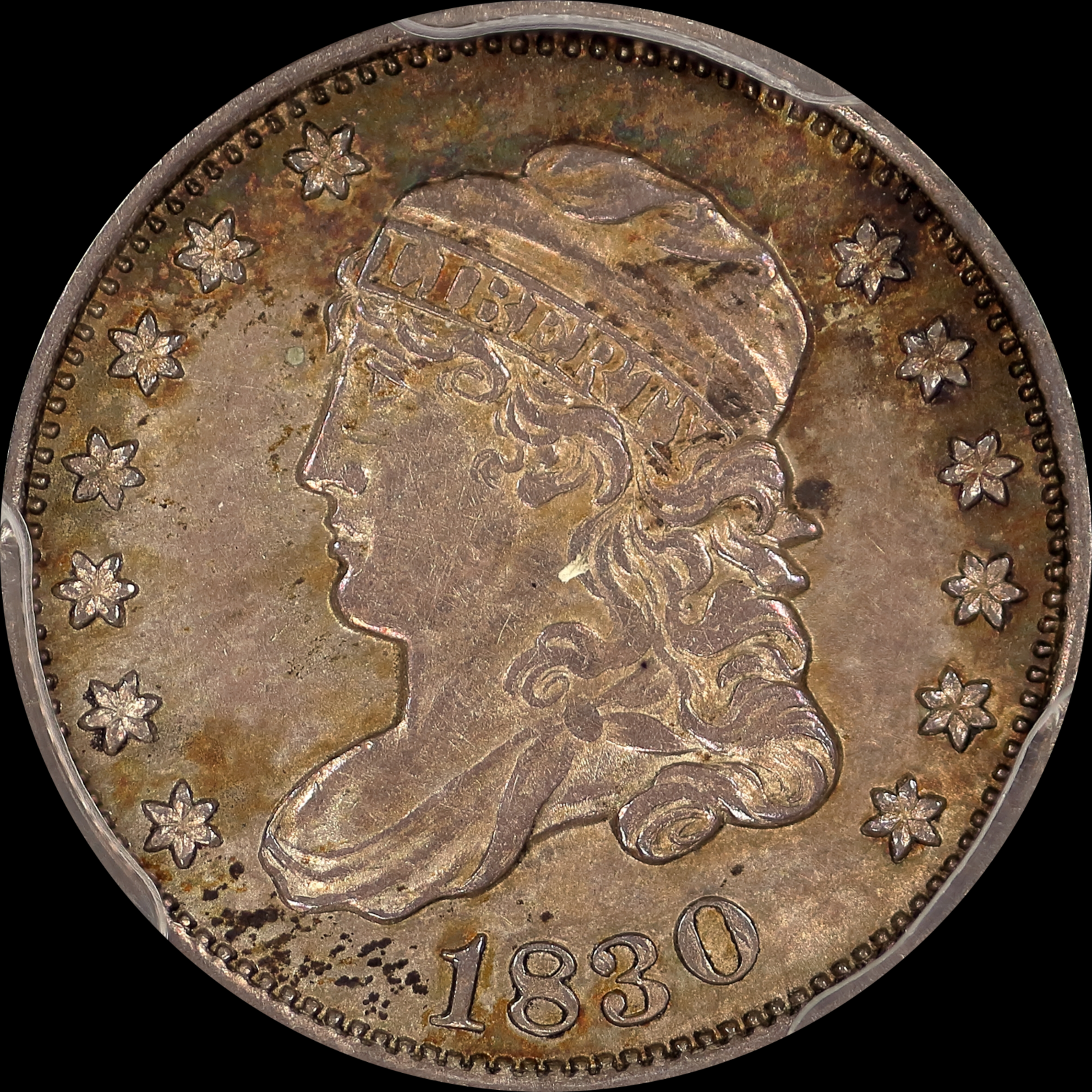 1830 LM-1.2 AU58 PCGS-CAC 33620075 Obverse