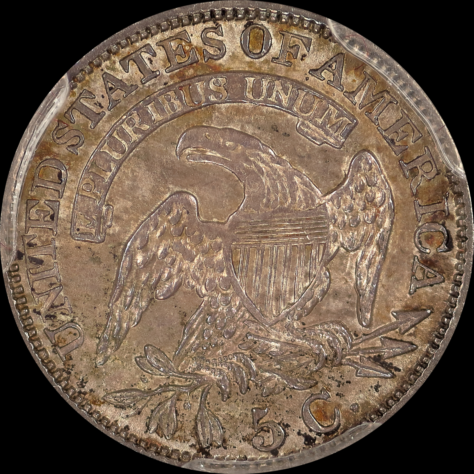 1830 LM-1.2 AU58 PCGS-CAC 33620075 Reverse