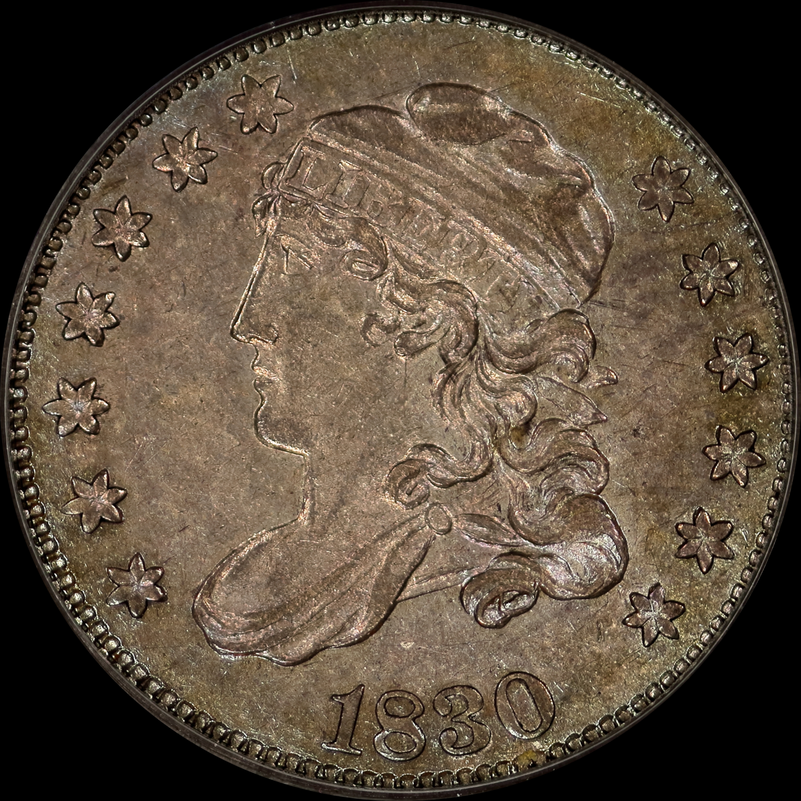 1830 LM-10 AU55 PCGS-CAC 12760878 Obverse
