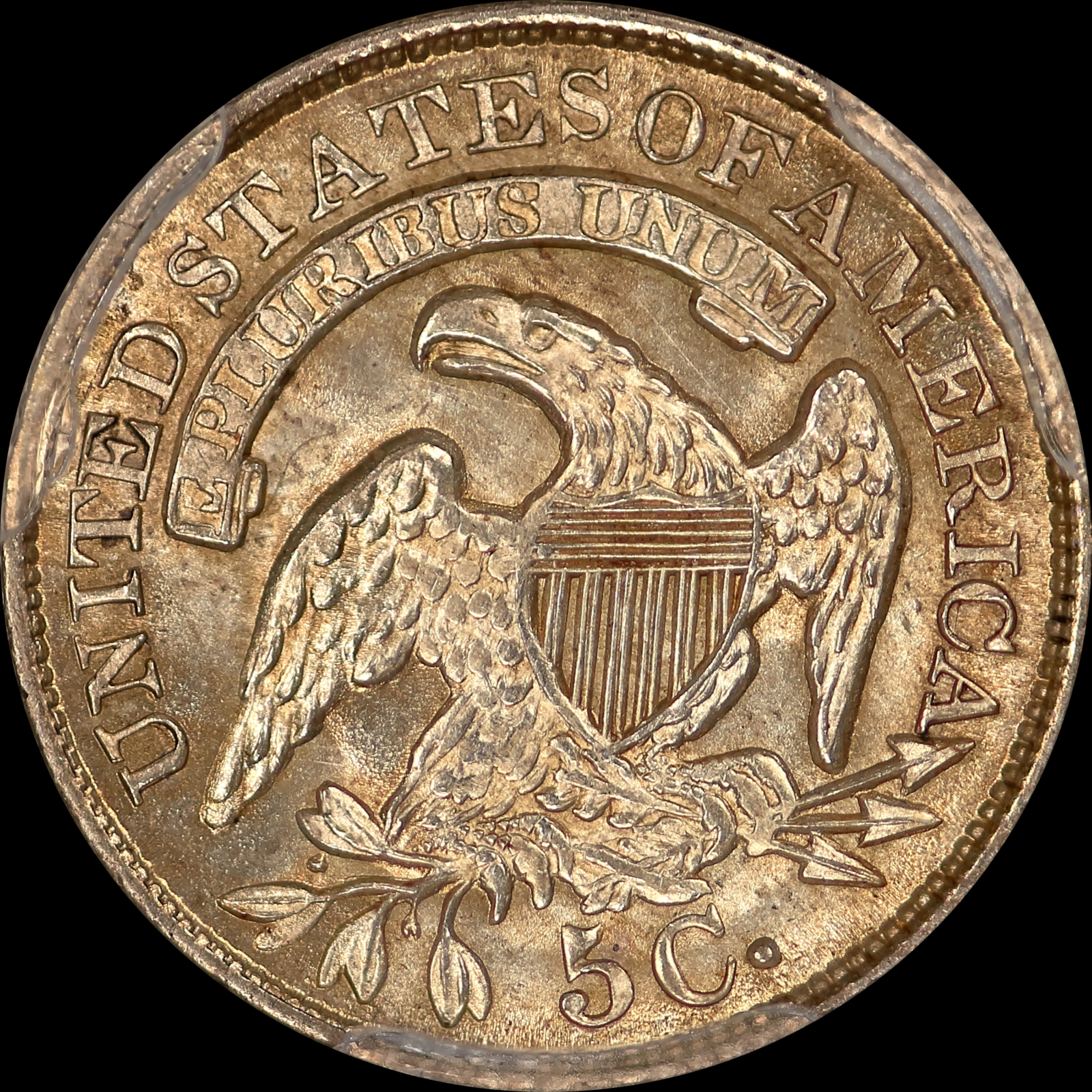 1830 LM-14 MS65 PCGS-CAC 04665913 Reverse